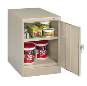 Tennsco Single Door Cabinet, 19w X 24d X 30h, Putty 1824-CPY, Tennsco Single Door Cabinet, 19w X 24d X 30h, Putty