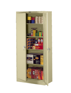 Handle: Single Stock Status: In Stock 7224 Assembled Standard Storage Cabinets Color: Medium Grey W X D X H: 36 X 24 X 72 Tennsco Corp. Tnsc-362472S 