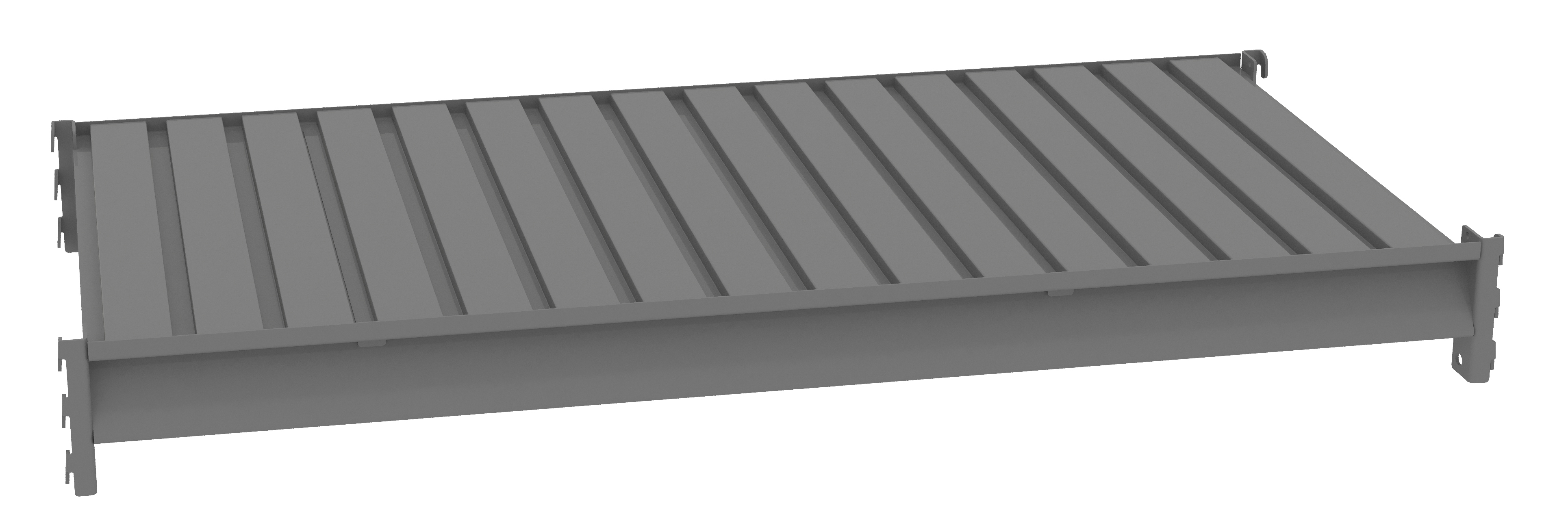 Tennsco Bulk Storage Rack Extra Shelf With Corrugated Decking
