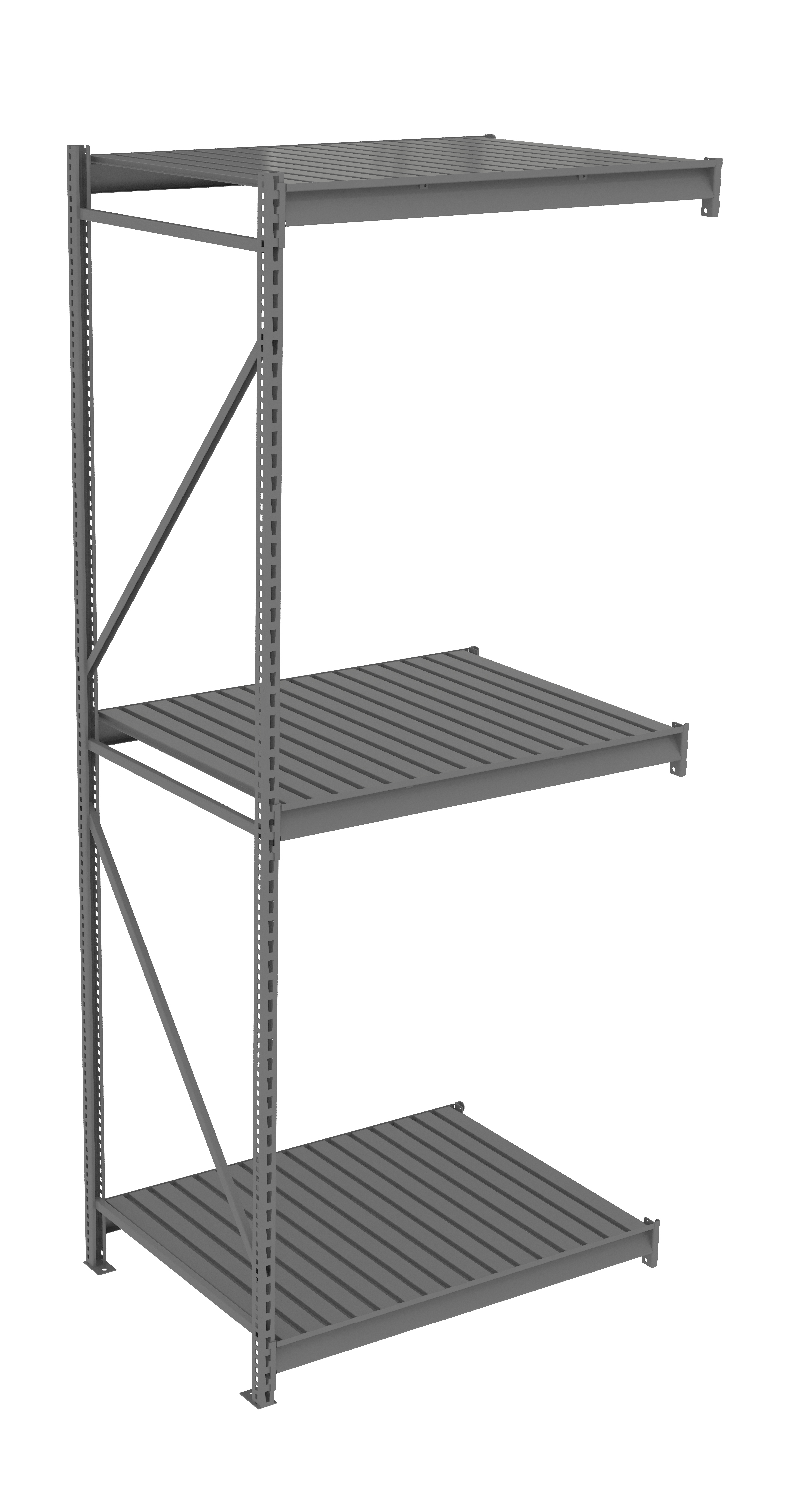 Tennsco Bulk Storage Rack Adder Unit With Corrugated Decking