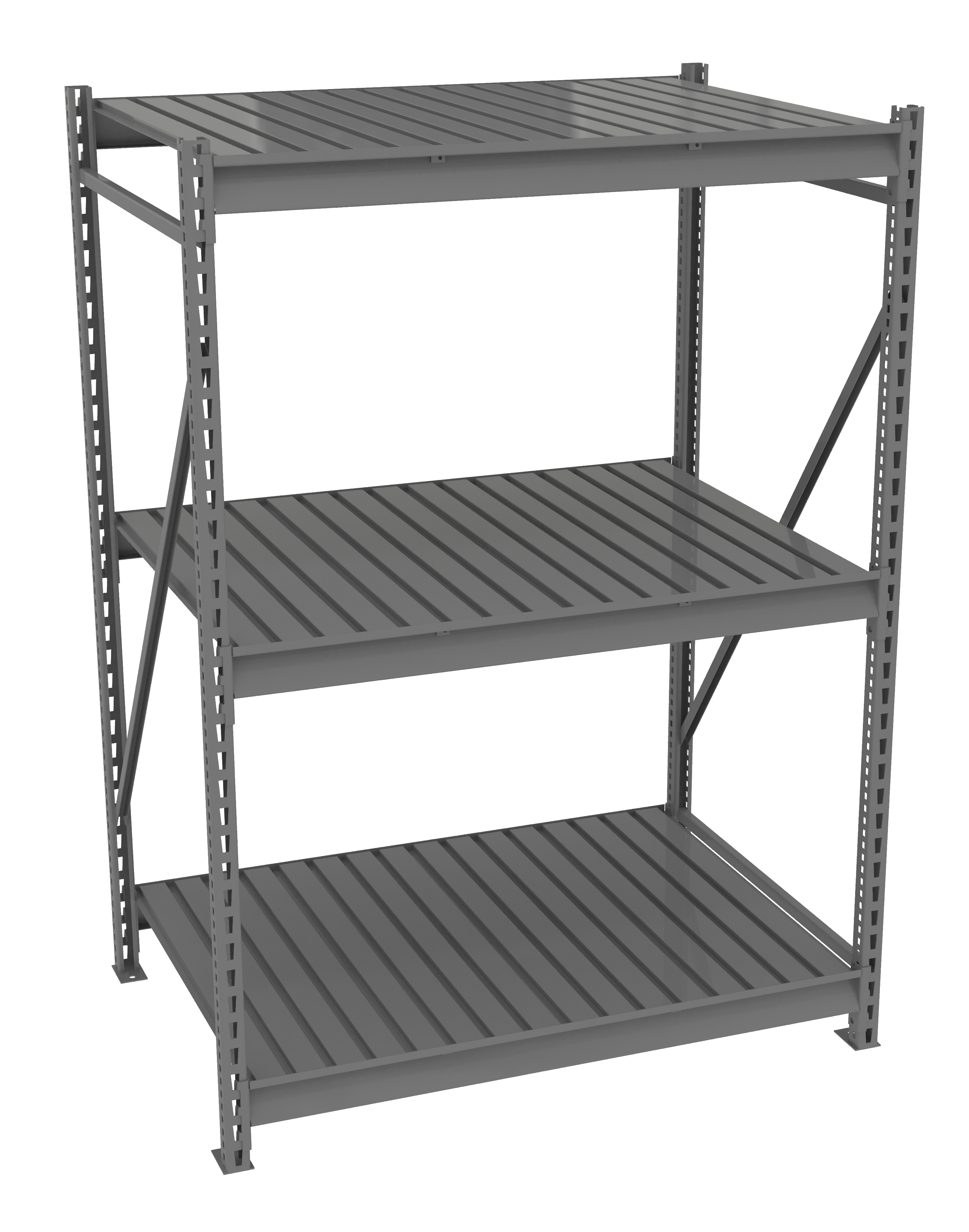 Tennsco Bulk Storage Rack Starter Unit With Corrugated Decking