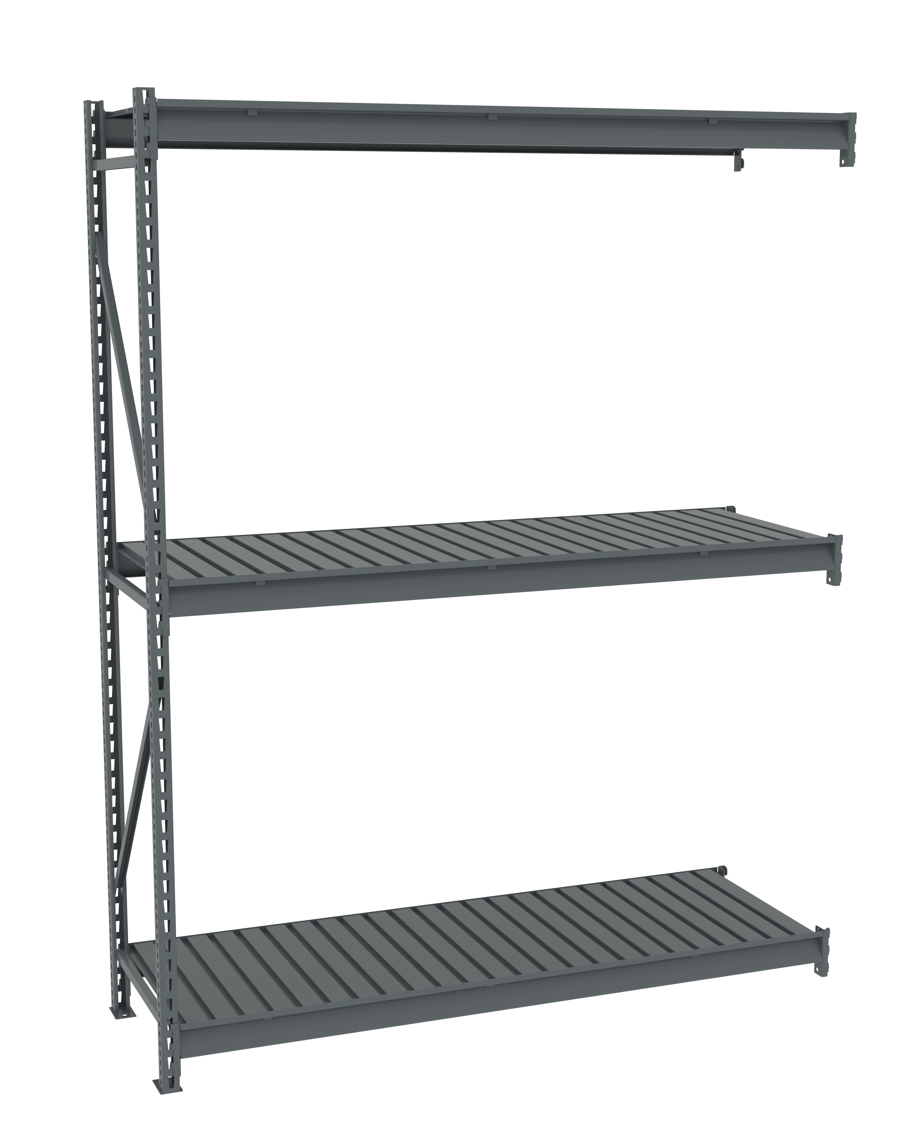 Tennsco Bulk Storage Rack Adder Unit With Corrugated Decking