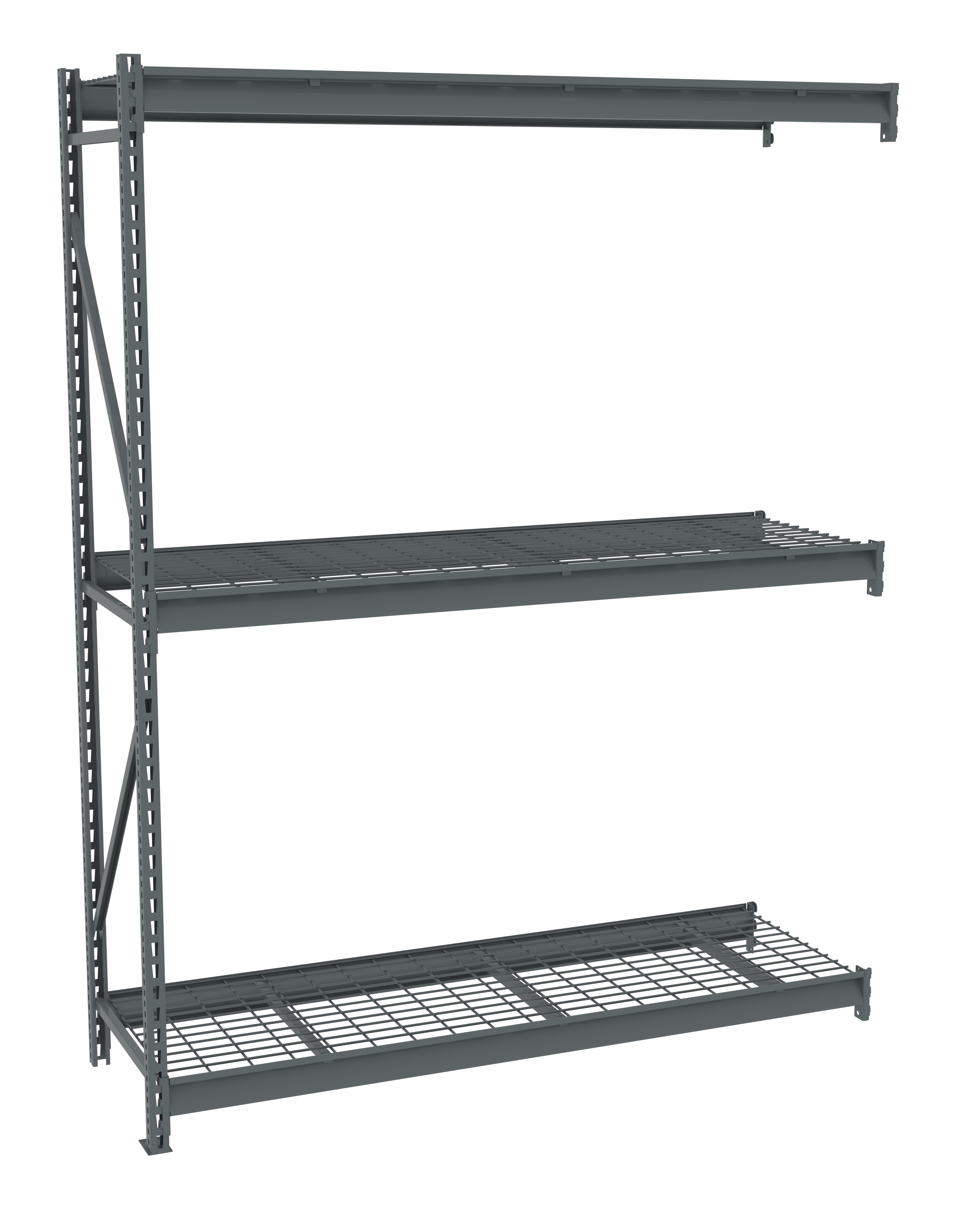 Tennsco Bulk Storage Rack Adder Unit With Wire Decking