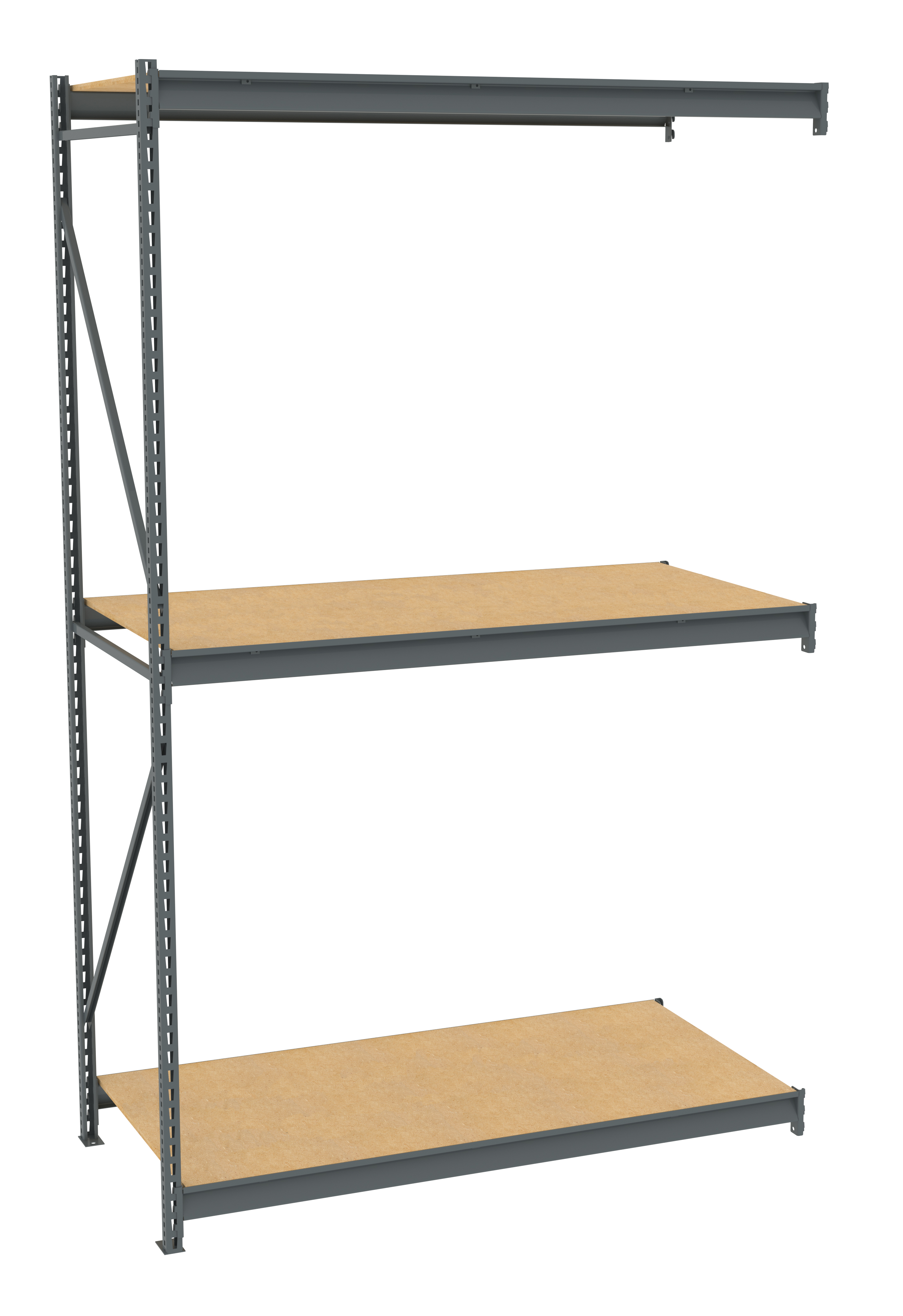 Tennsco Bulk Storage Rack Adder Unit With Particleboard Decking
