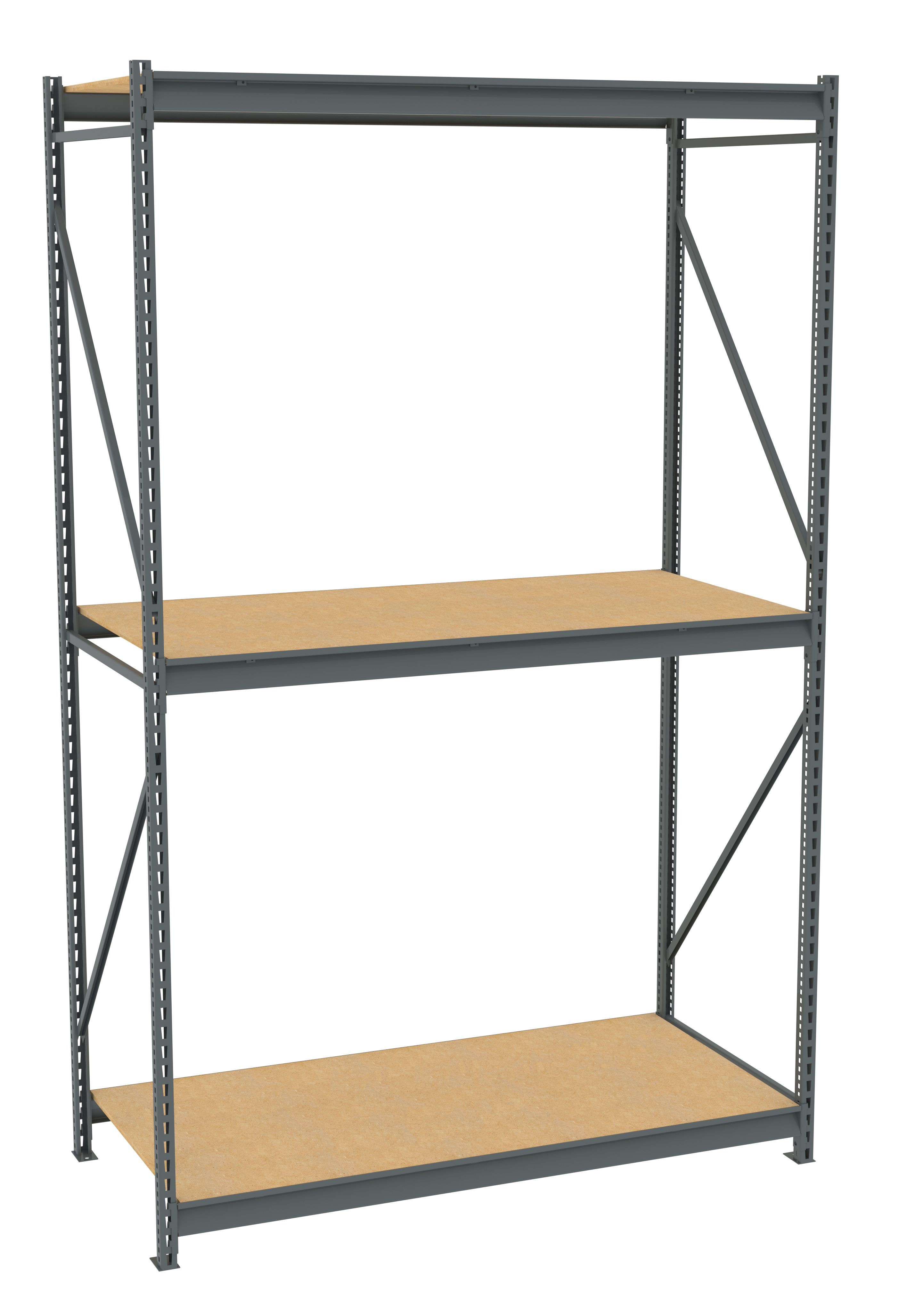 Tennsco Bulk Storage Rack Starter Unit With Particleboard Decking