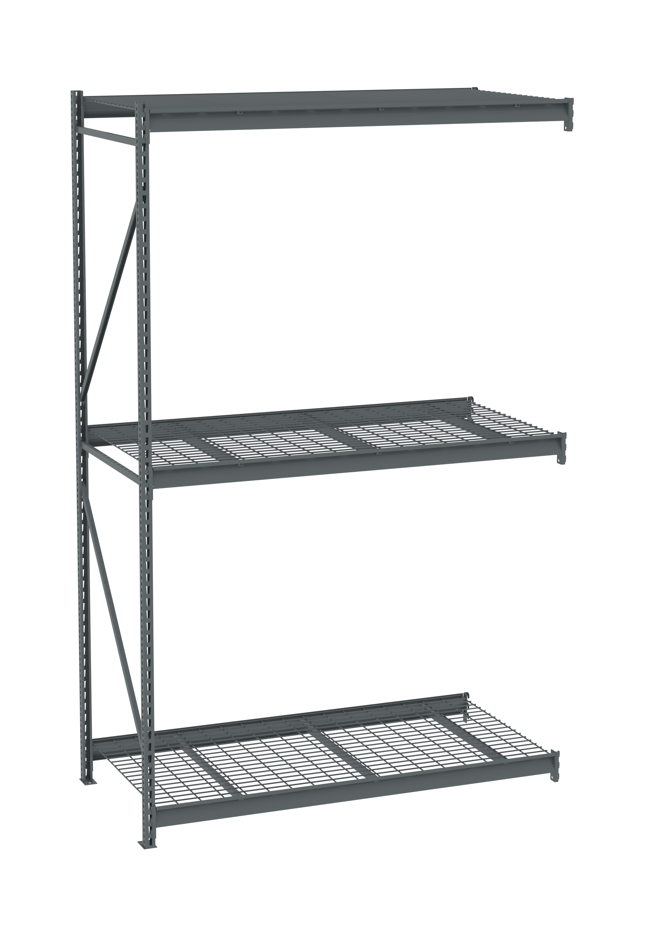 Tennsco Bulk Storage Rack Adder Unit With Wire Decking