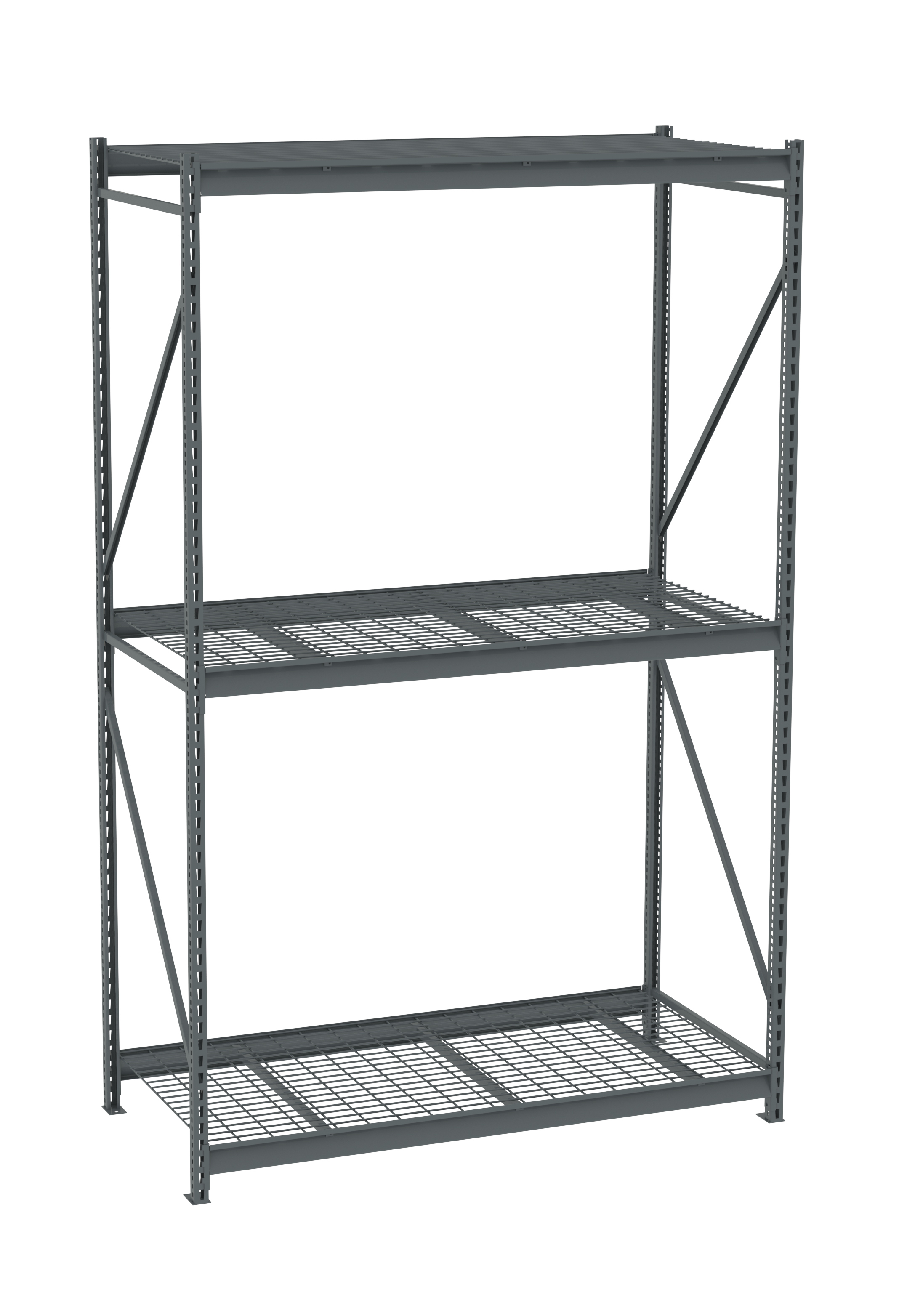 Tennsco Bulk Storage Rack Starter Unit With Wire Decking