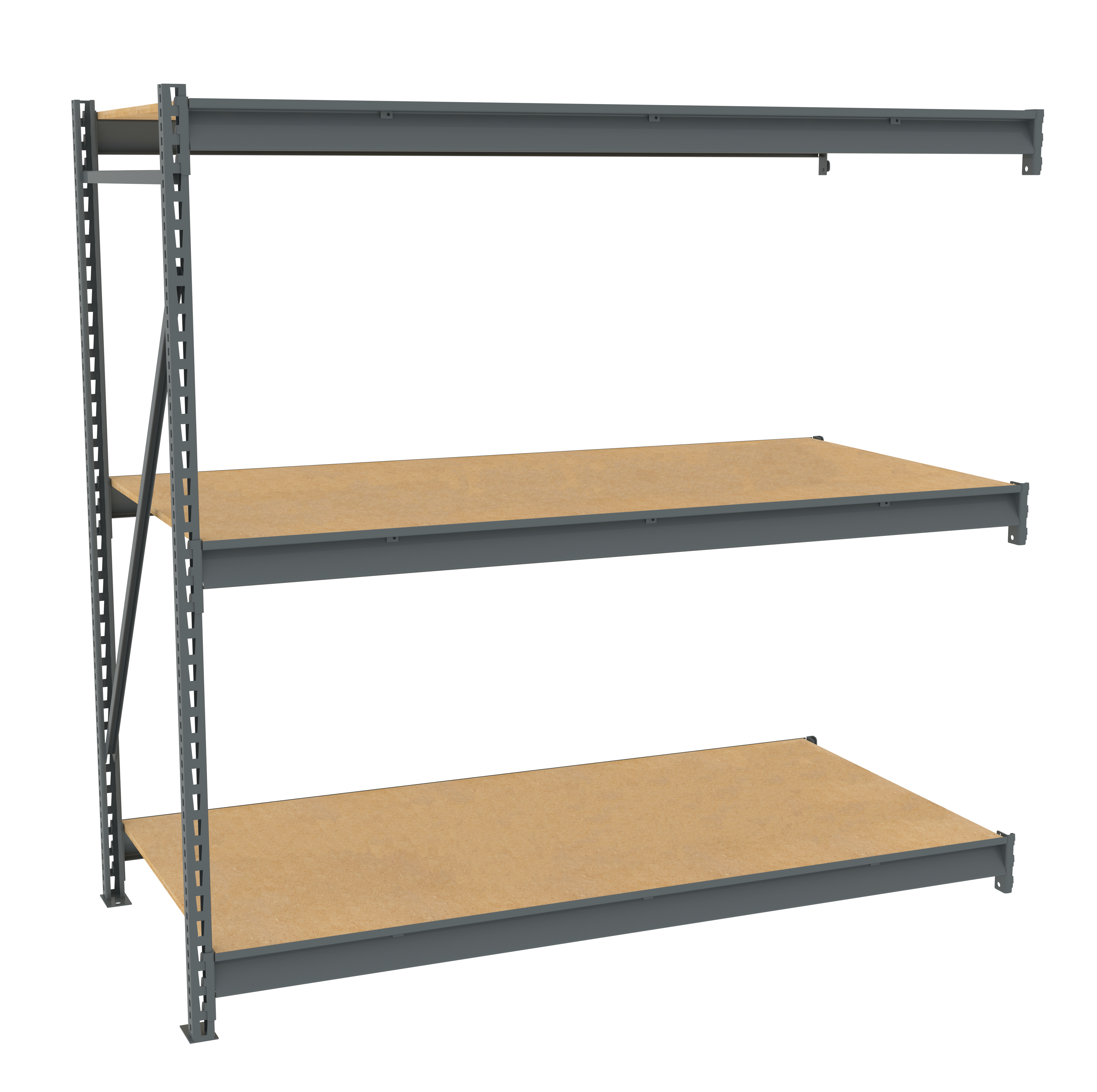 Tennsco Bulk Storage Rack Adder Unit With Particleboard Decking