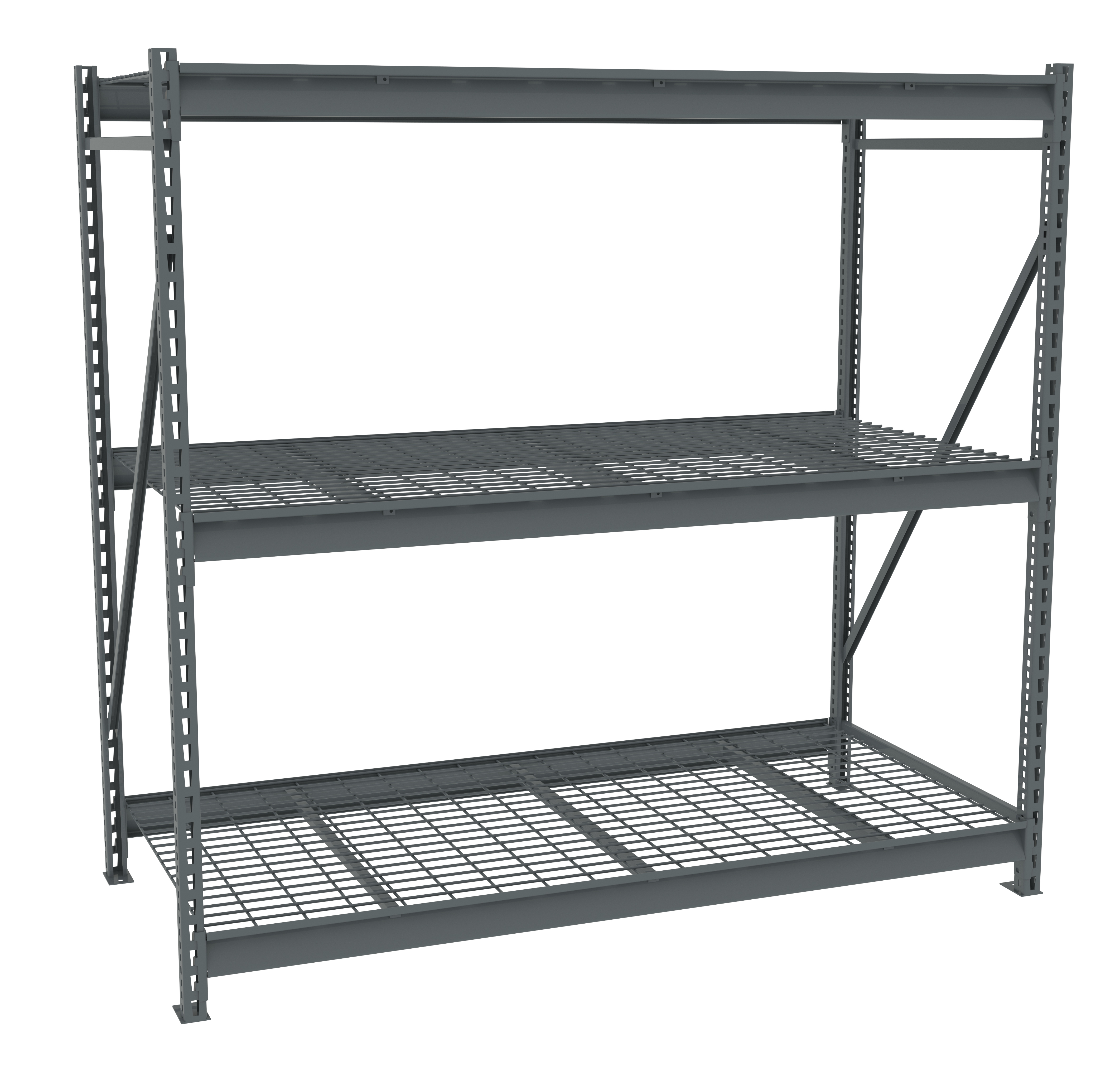 Tennsco Bulk Storage Rack Starter Unit With Wire Decking
