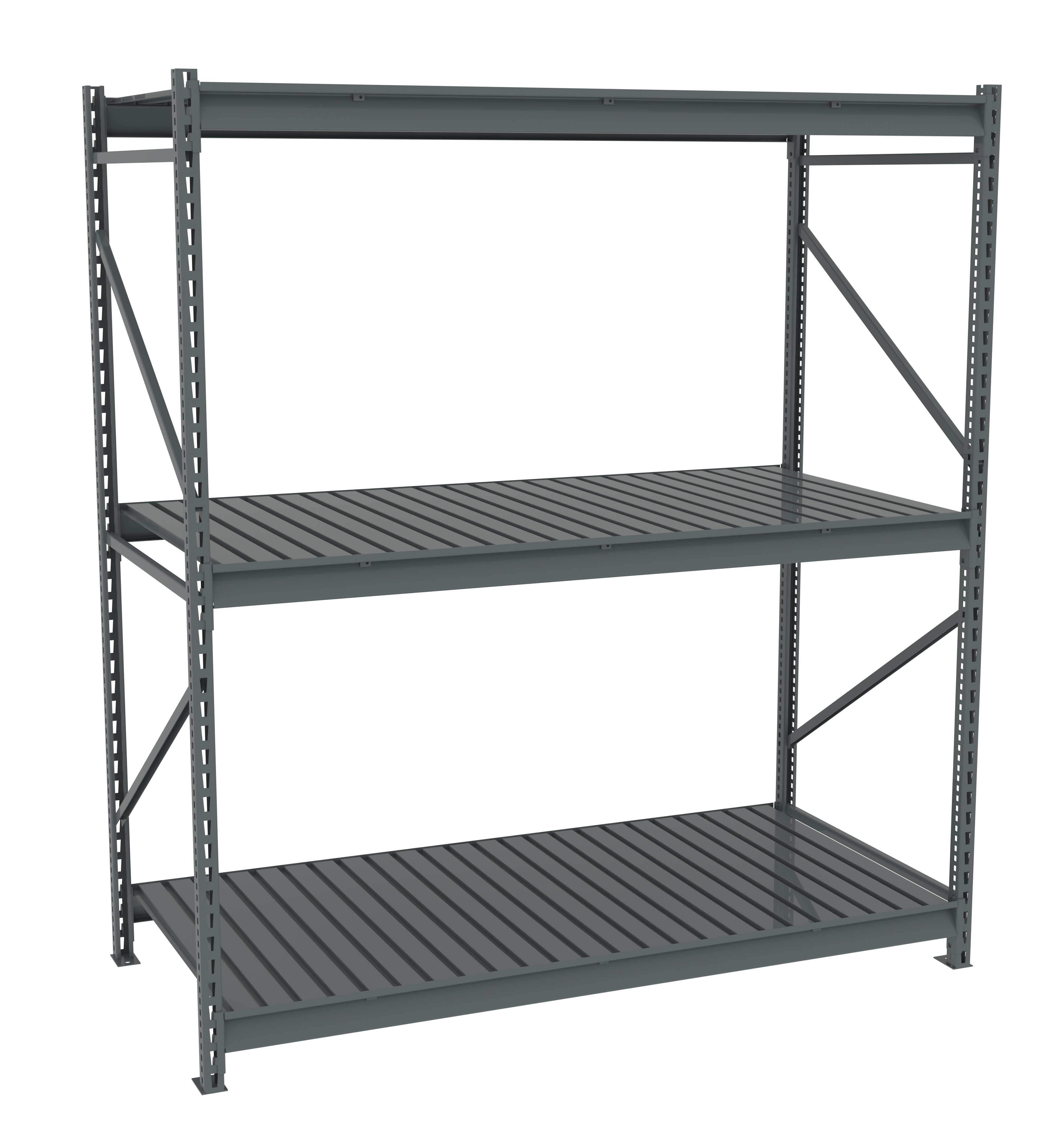 Tennsco Bulk Storage Rack Starter Unit With Corrugated Decking
