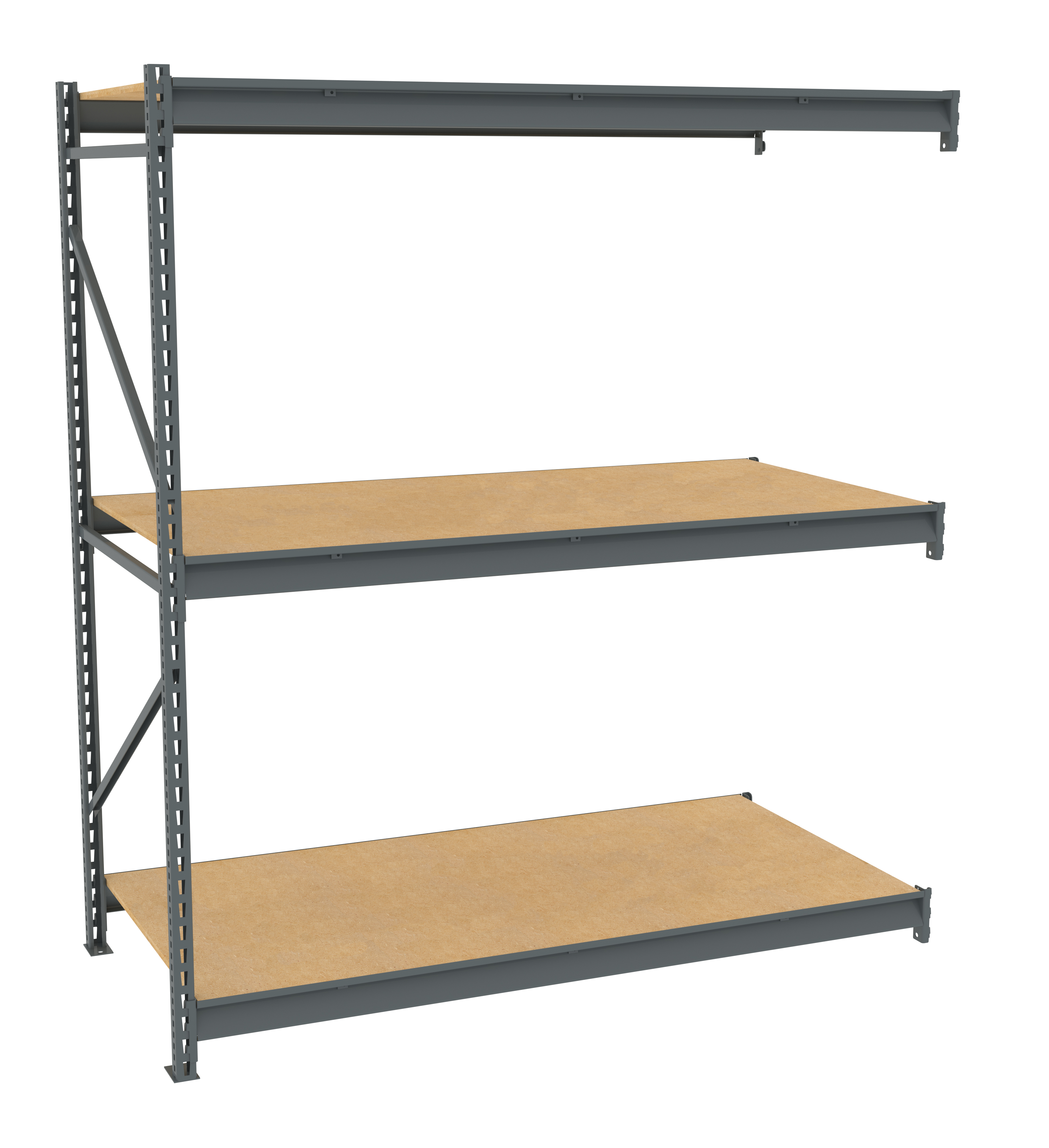 Tennsco Bulk Storage Rack Adder Unit With Particleboard Decking