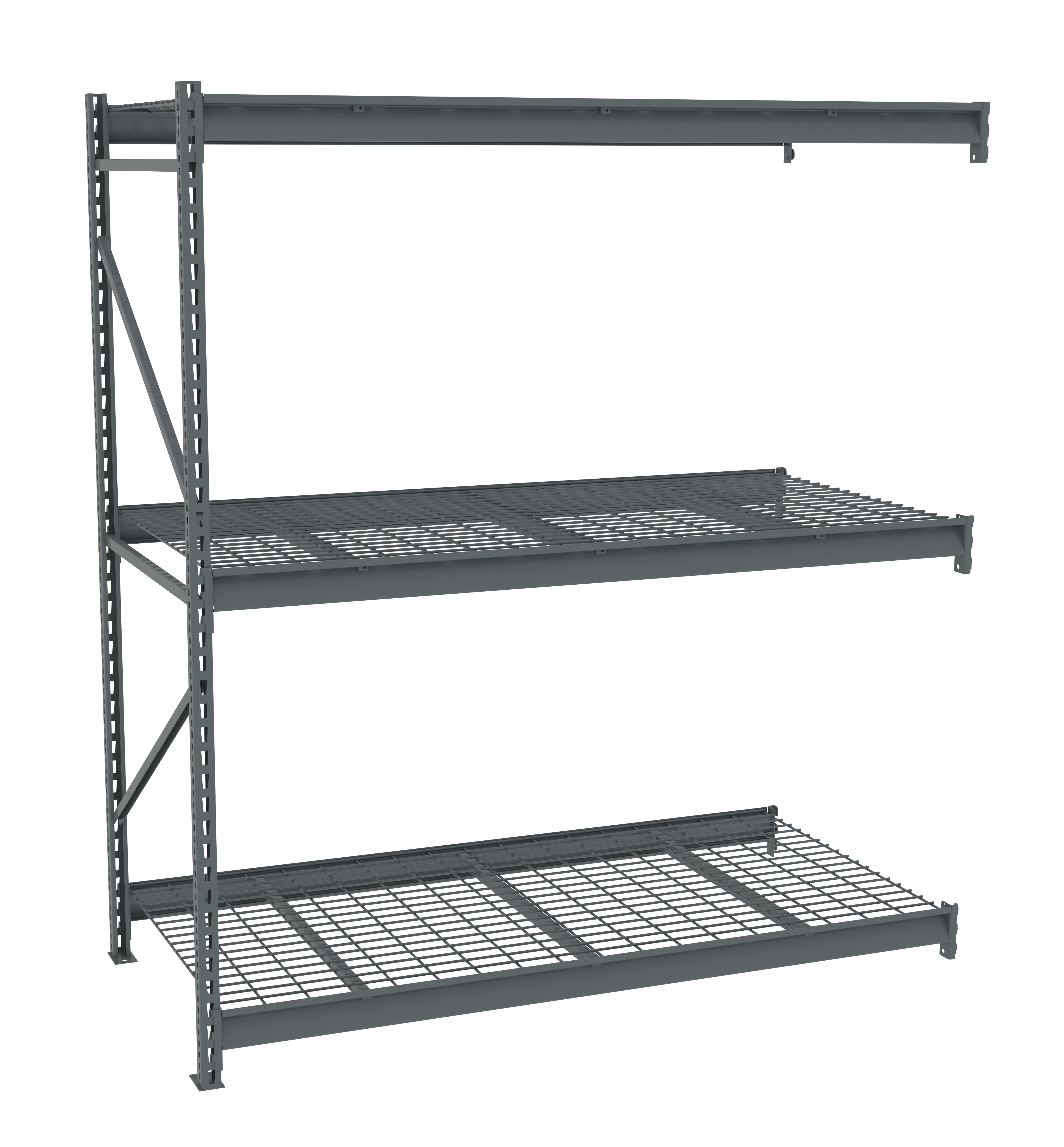 Tennsco Bulk Storage Rack Adder Unit With Wire Decking