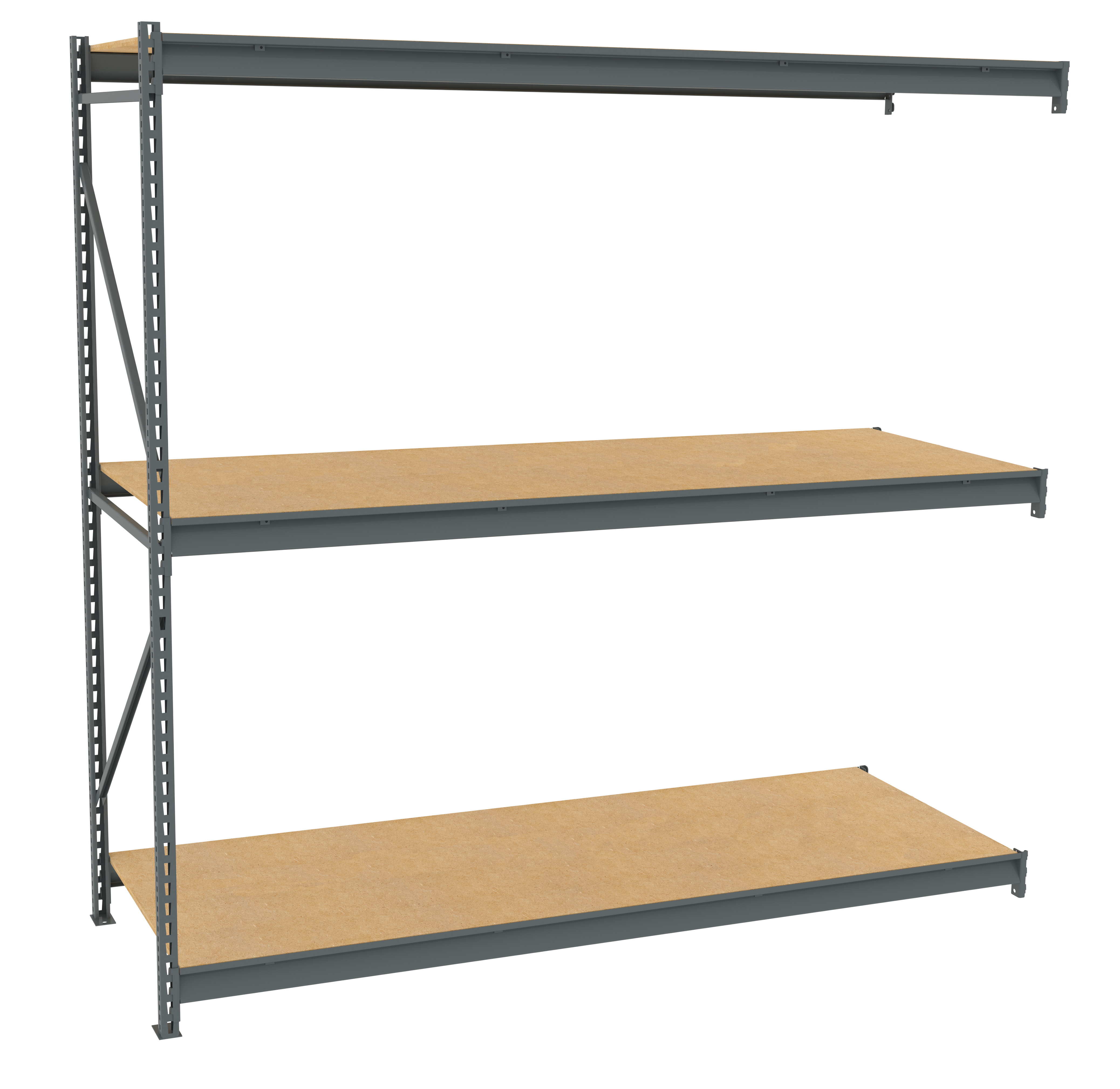 Tennsco Bulk Storage Rack Adder Unit With Particleboard Decking