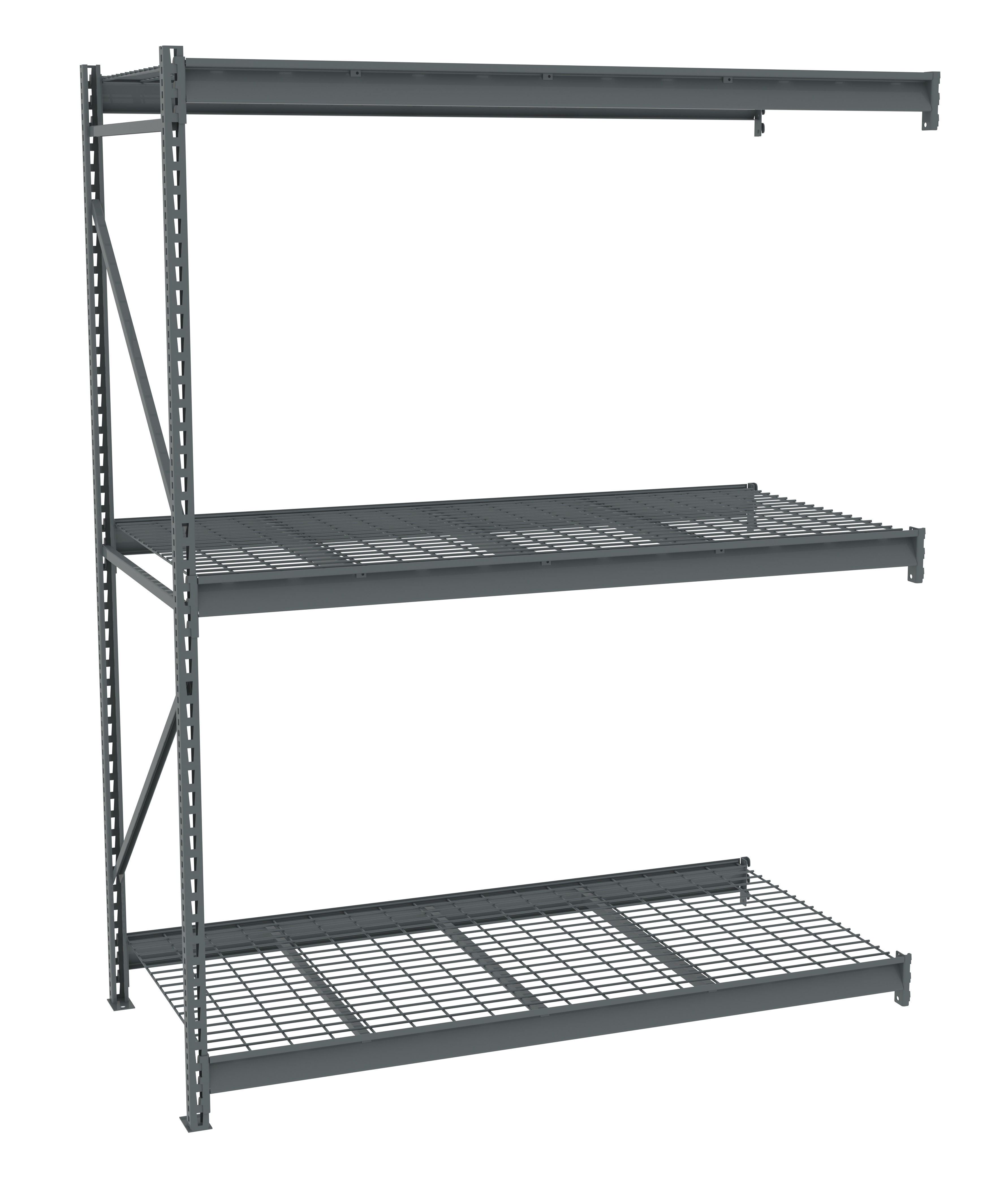 Tennsco Bulk Storage Rack Adder Unit With Wire Decking