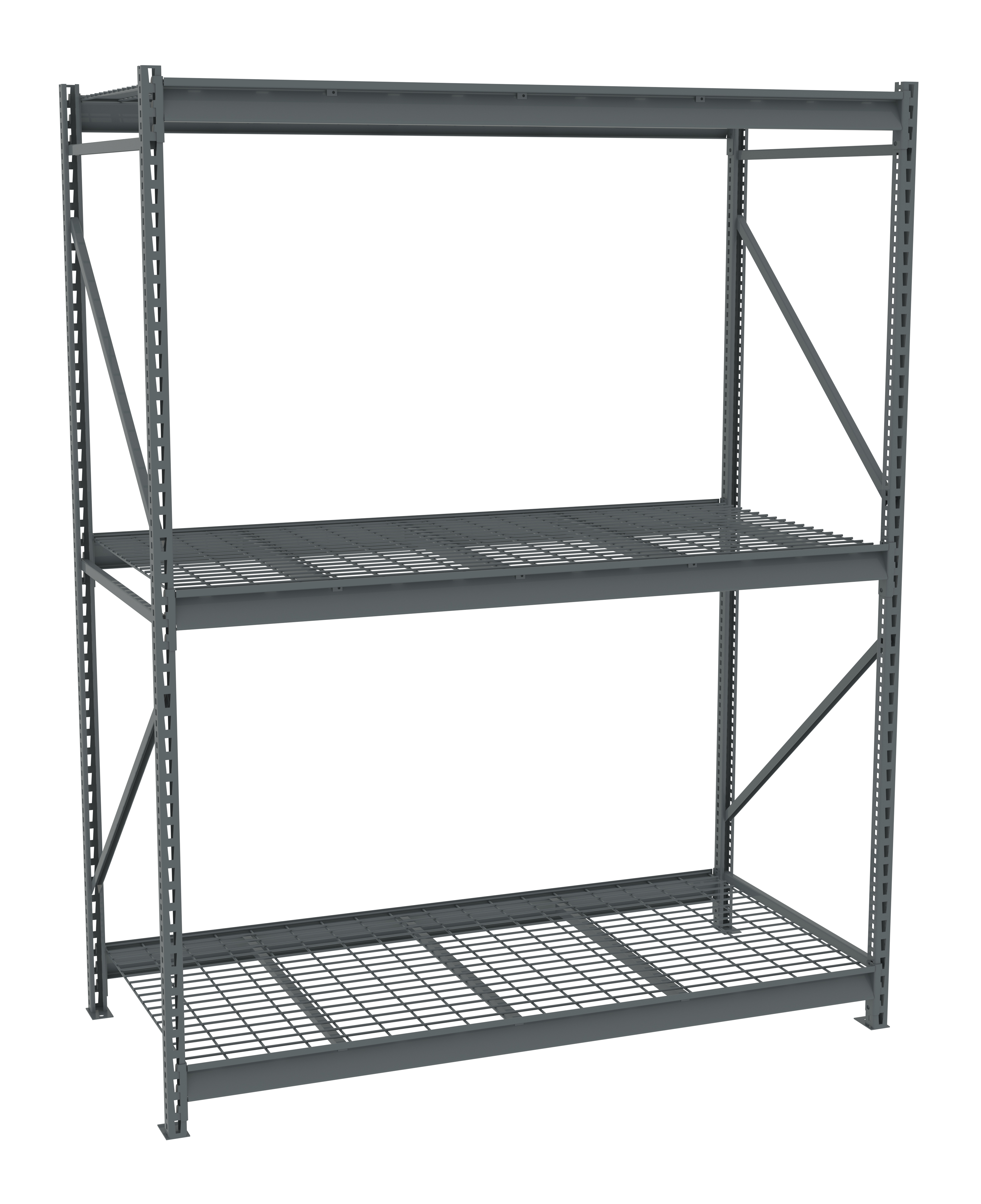 Tennsco Bulk Storage Rack Starter Unit With Wire Decking