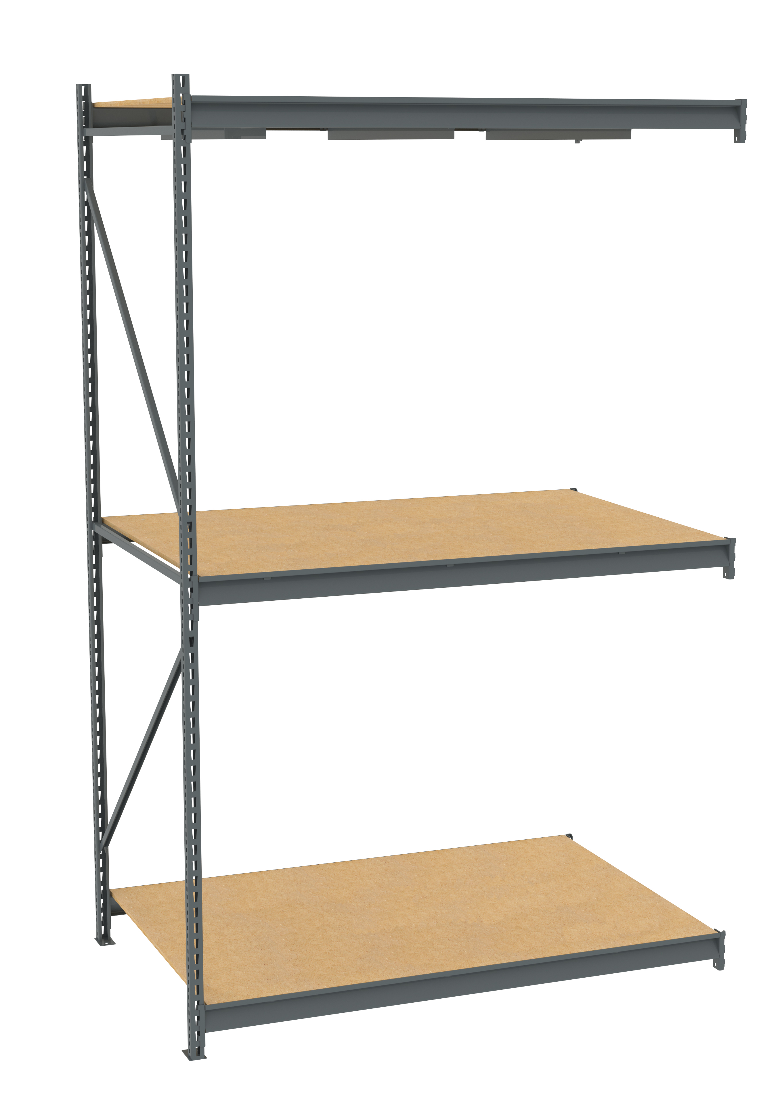 Tennsco Bulk Storage Rack Adder Unit With Particleboard Decking