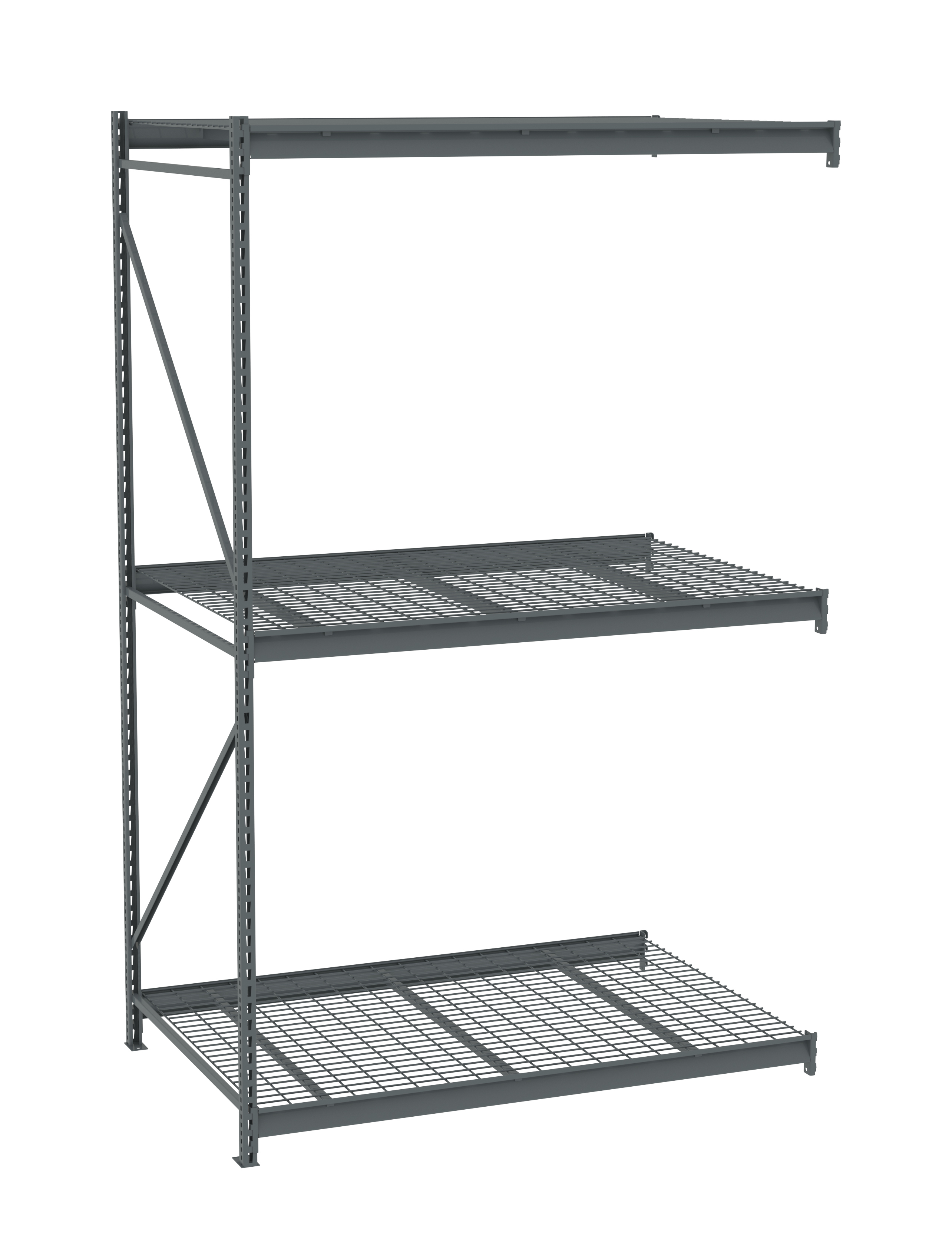 Tennsco Bulk Storage Rack Adder Unit With Wire Decking