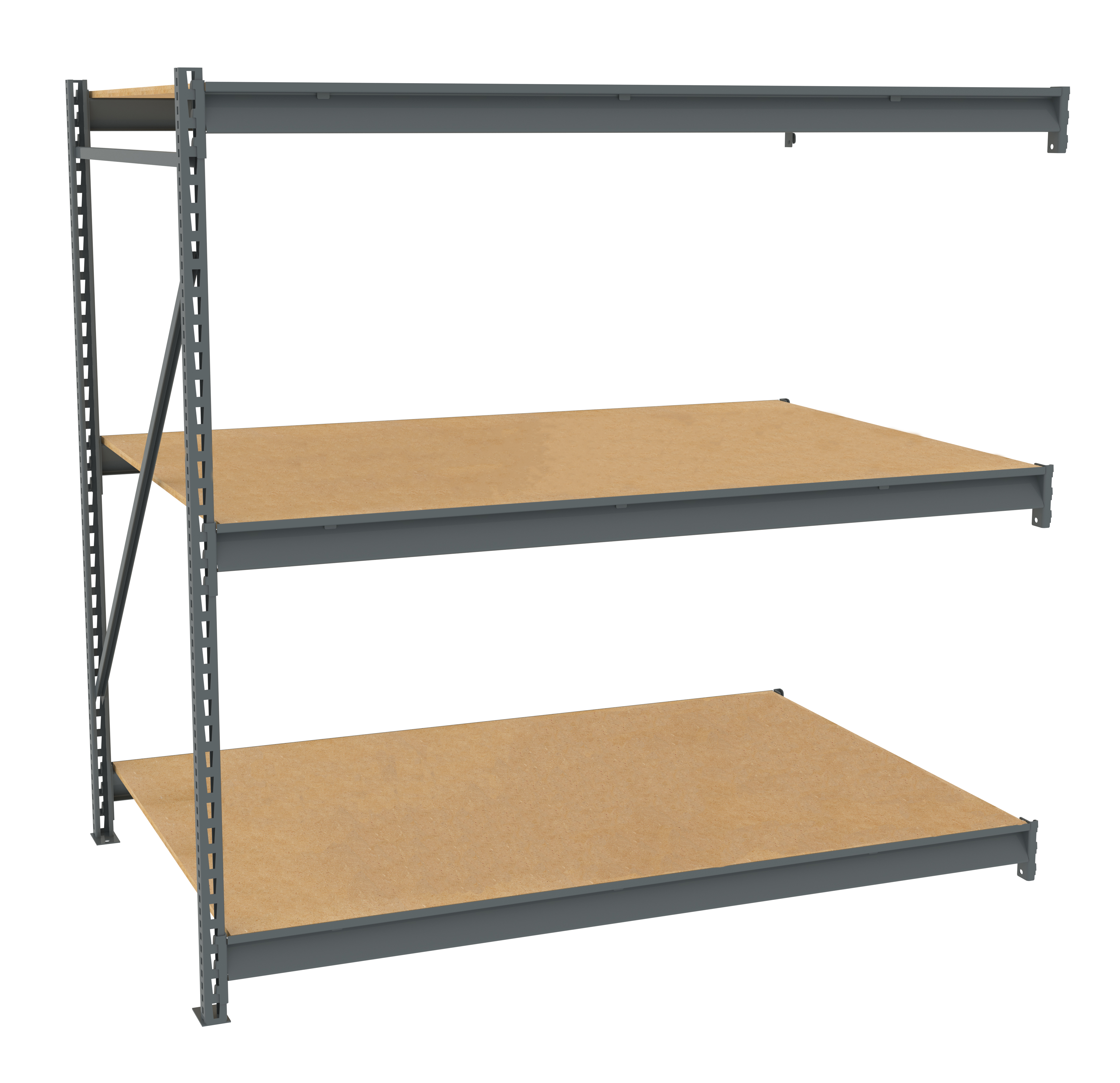 Tennsco Bulk Storage Rack Adder Unit With Particleboard Decking