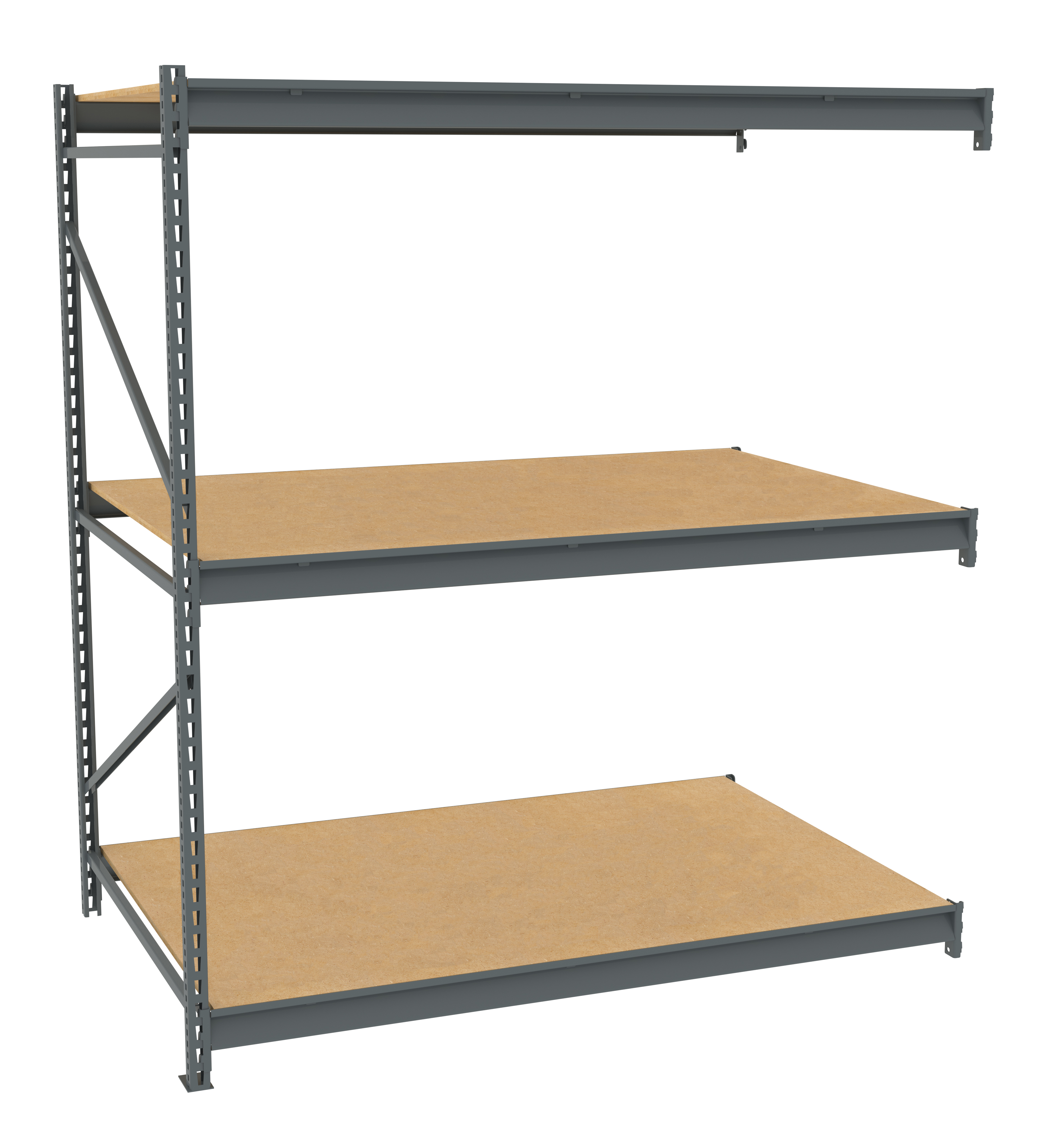 Tennsco Bulk Storage Rack Adder Unit With Particleboard Decking