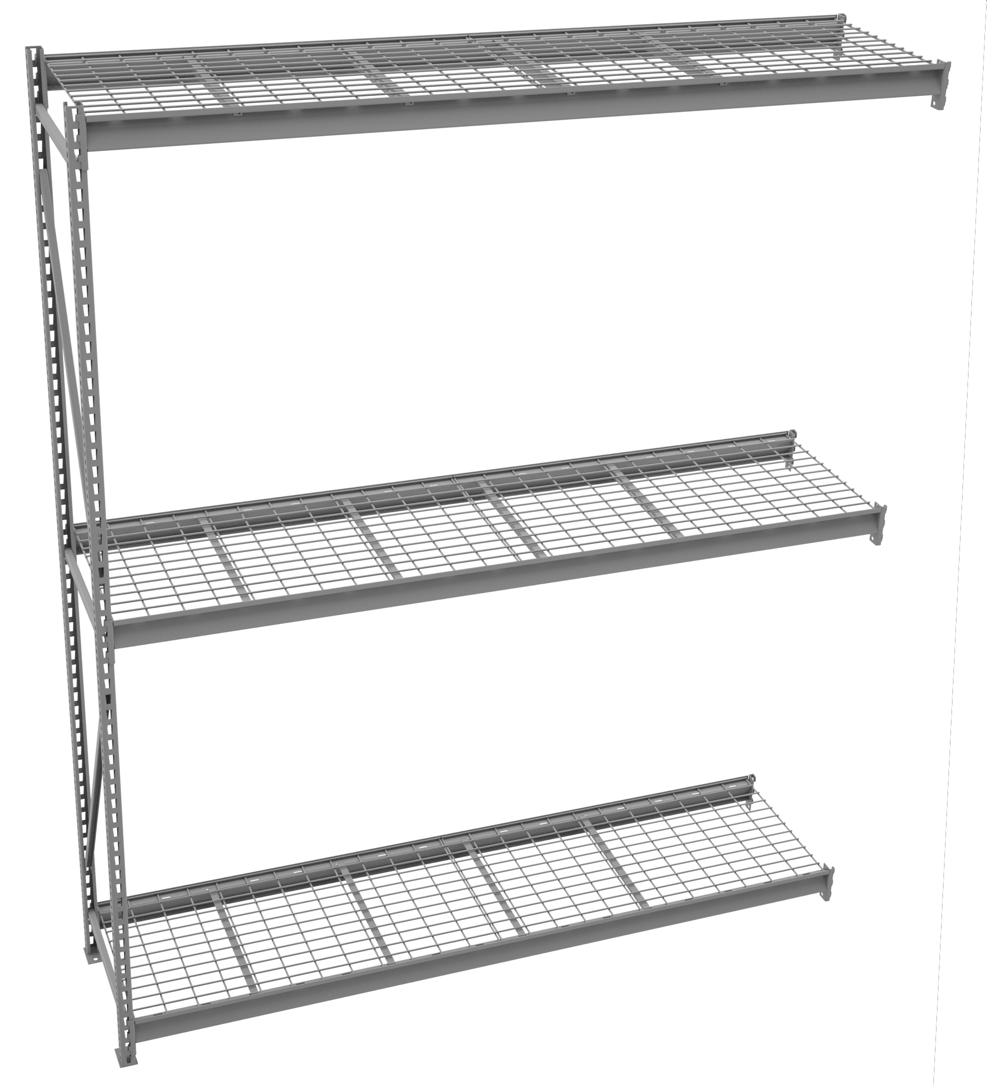 Tennsco Bulk Storage Rack Adder Unit With Wire Decking