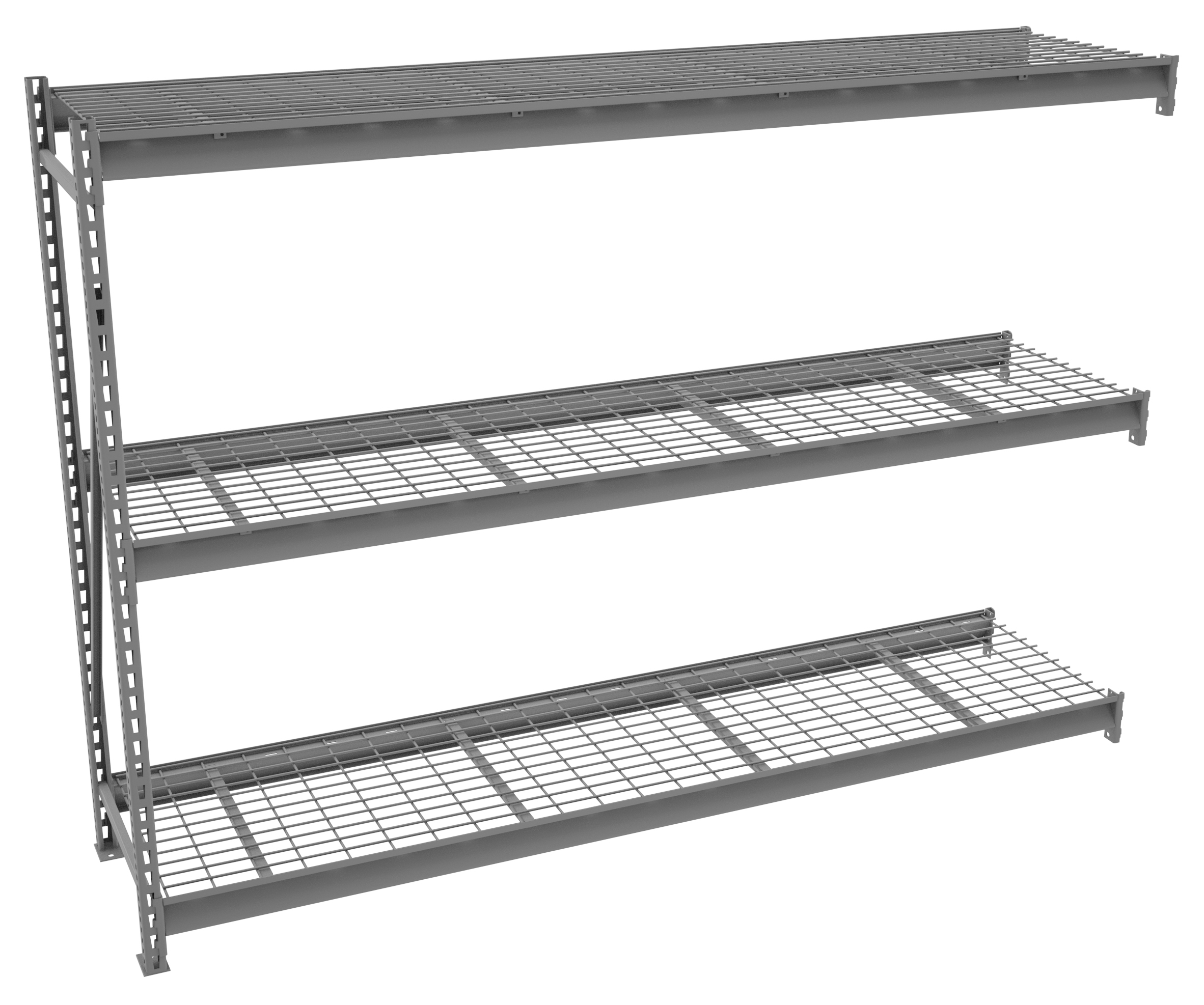 Tennsco Bulk Storage Rack Adder Unit With Wire Decking