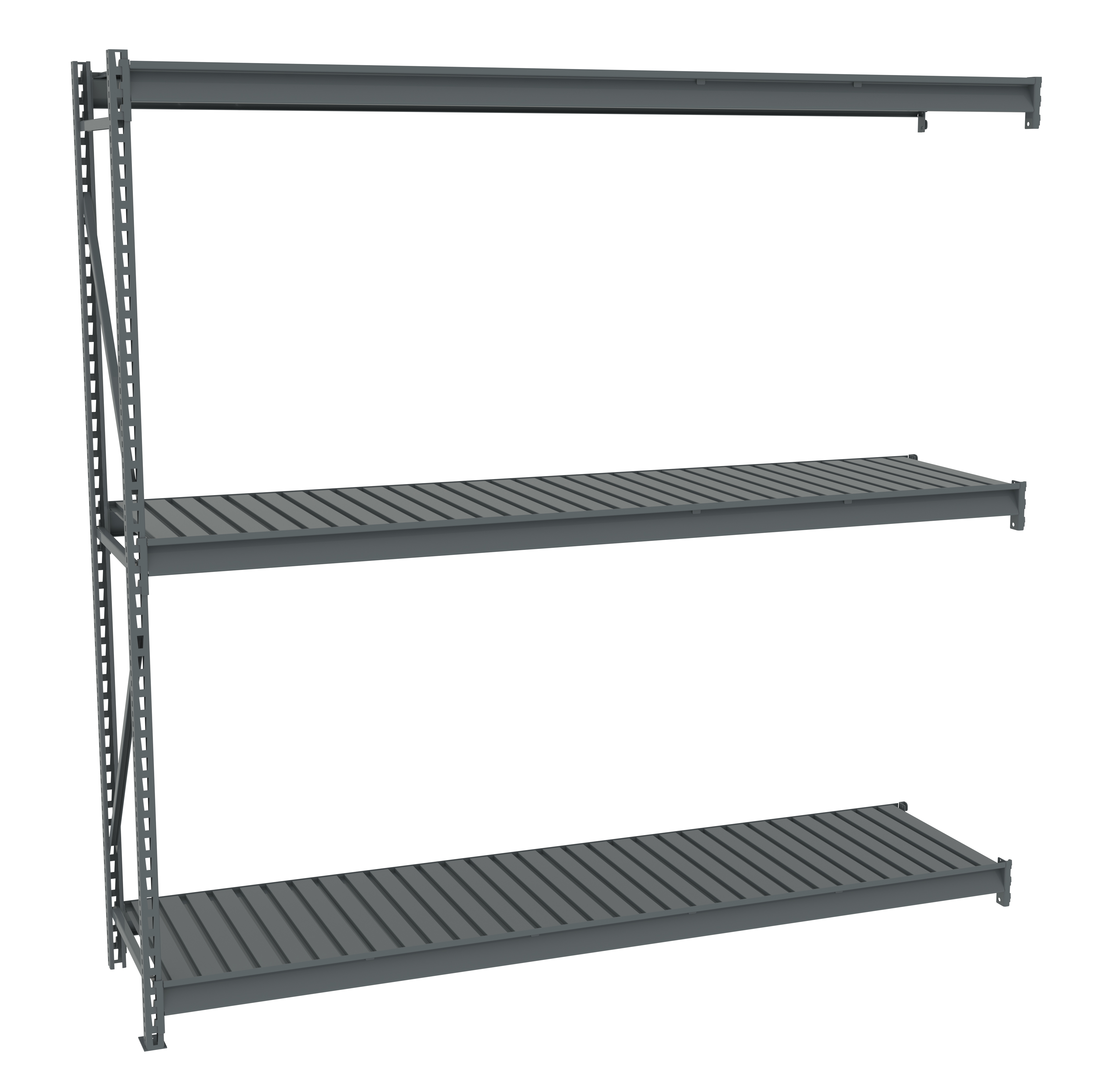 Tennsco Bulk Storage Rack Adder Unit With Corrugated Decking