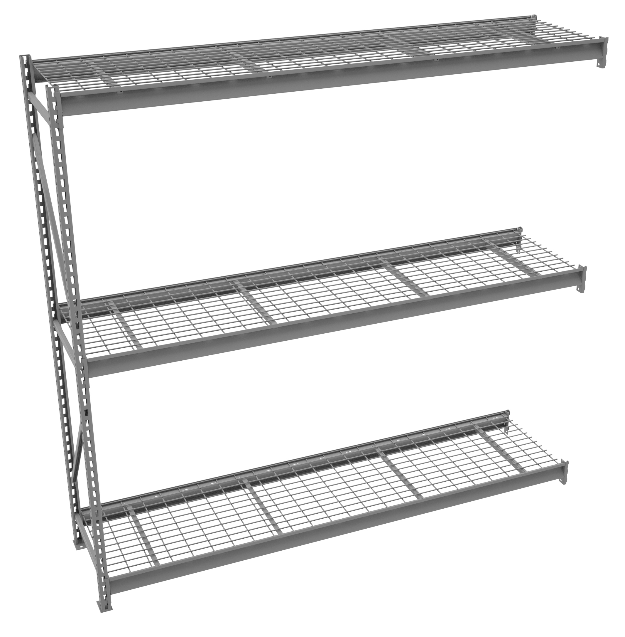 Tennsco Bulk Storage Rack Adder Unit With Wire Decking
