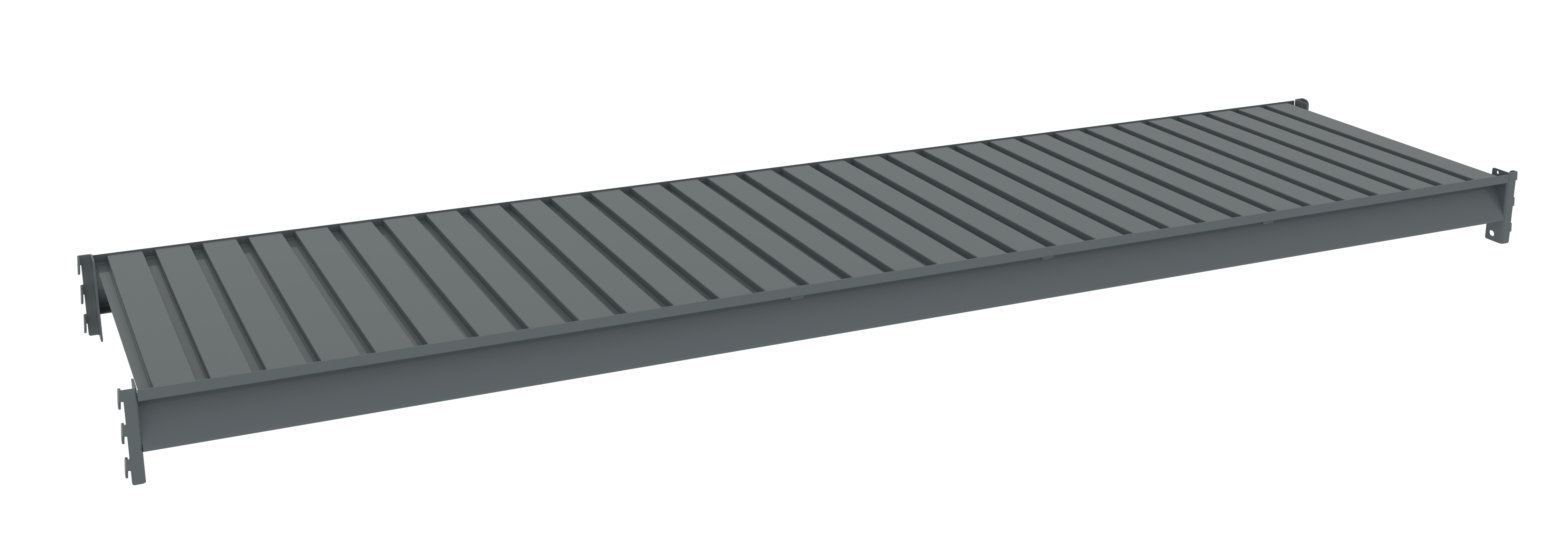Tennsco Bulk Storage Rack Extra Shelf With Corrugated Decking