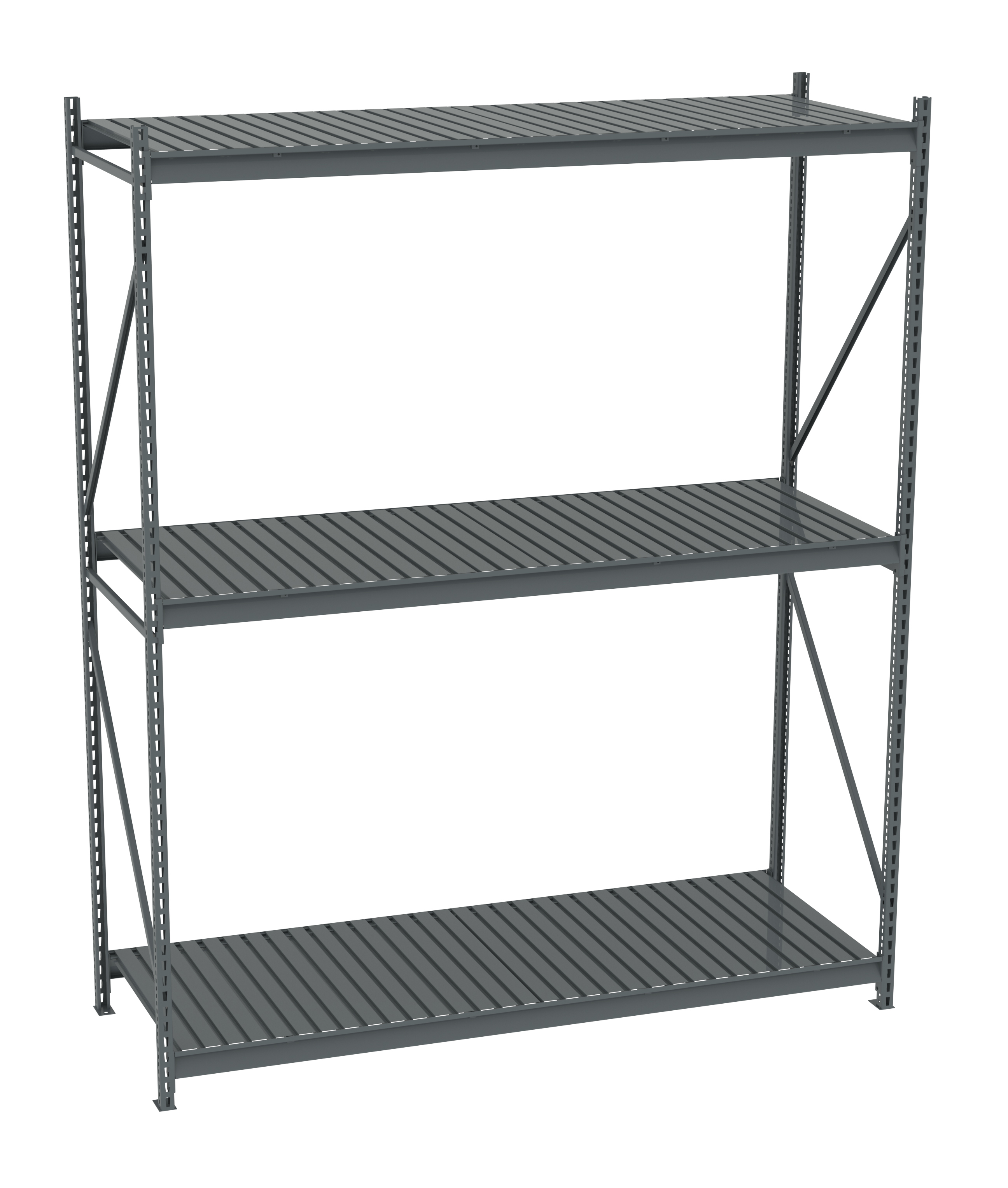 Tennsco Bulk Storage Rack Starter Unit With Corrugated Decking