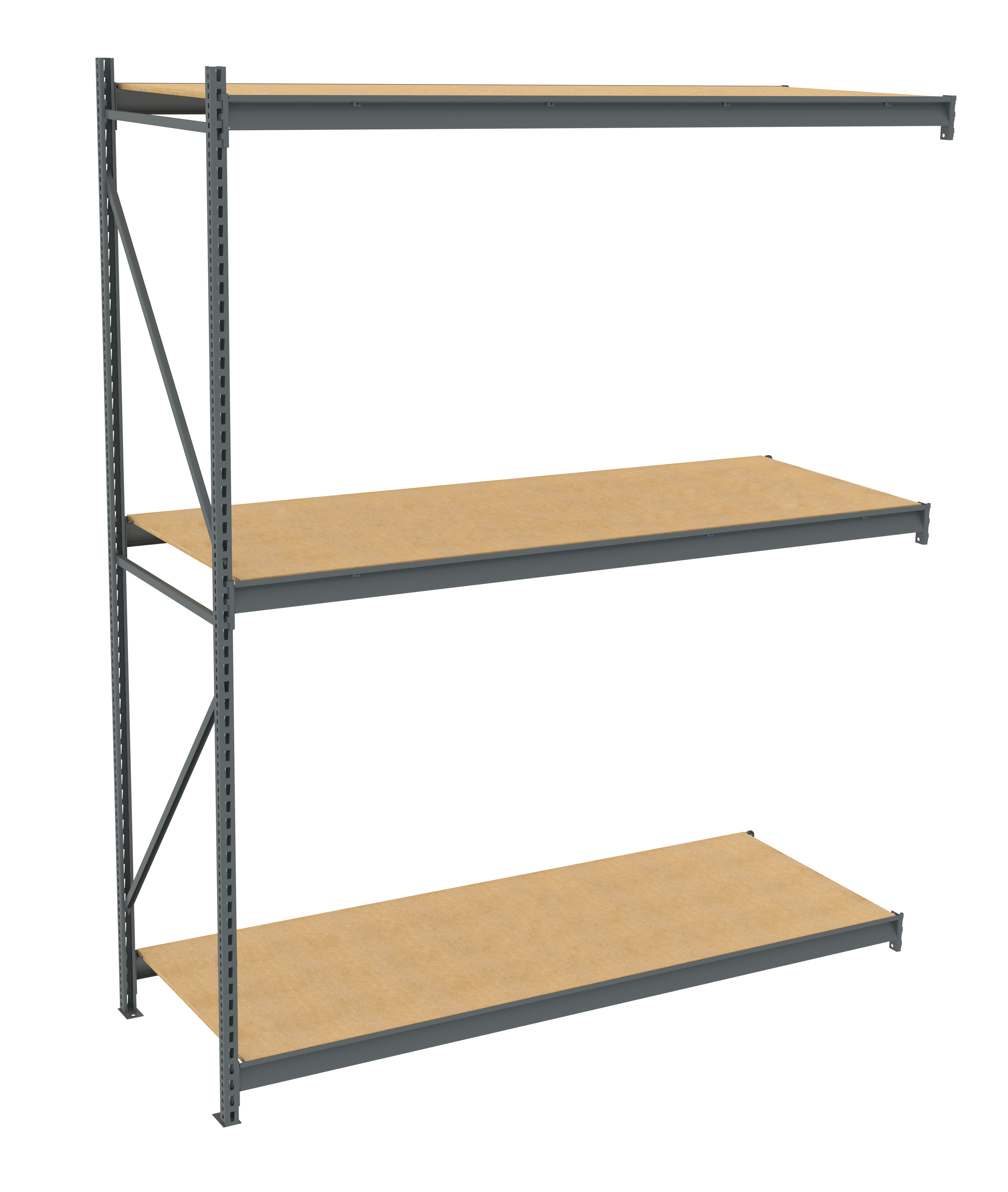 Tennsco Bulk Storage Rack Adder Unit With Particleboard Decking