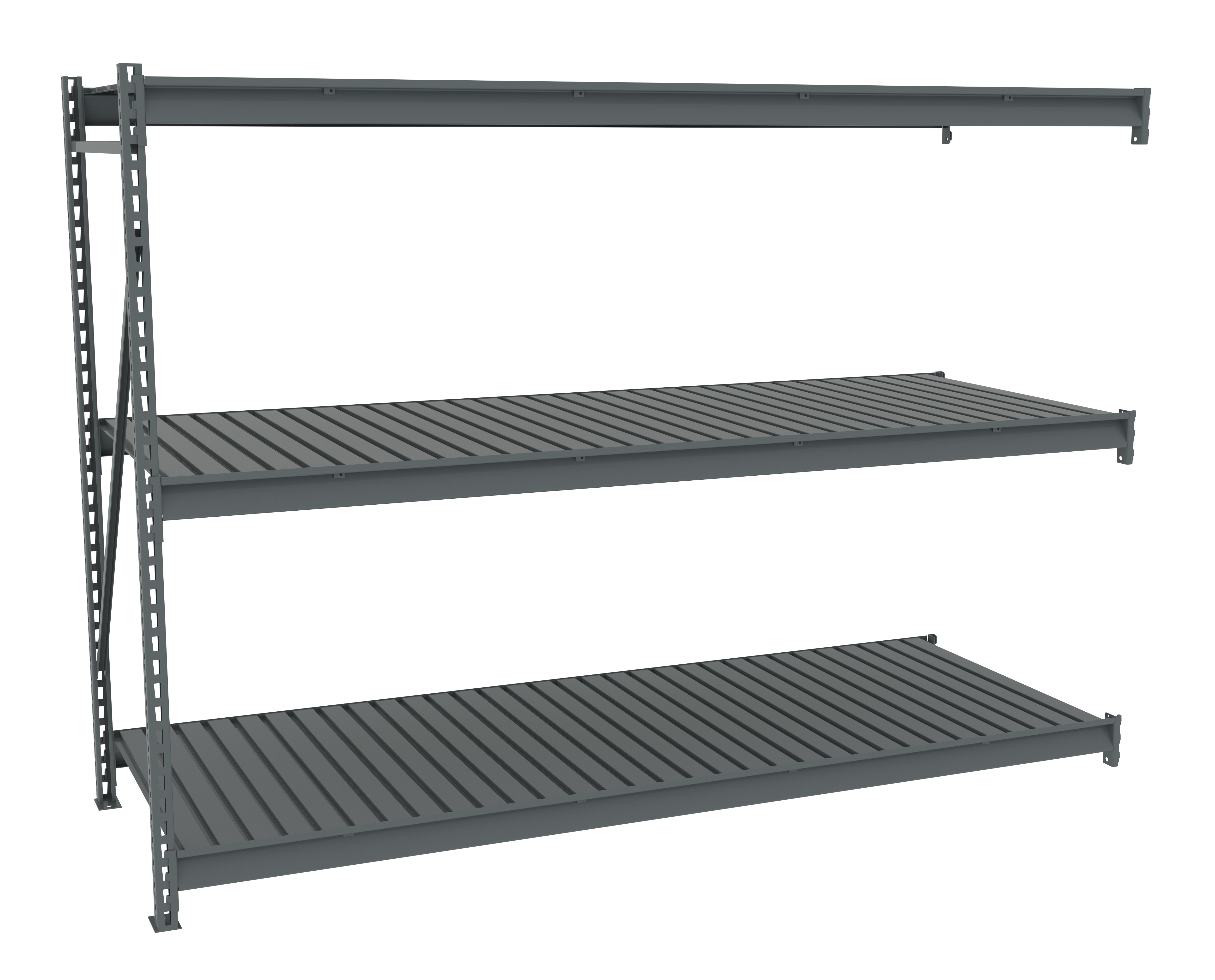 Tennsco Bulk Storage Rack Adder Unit With Corrugated Decking