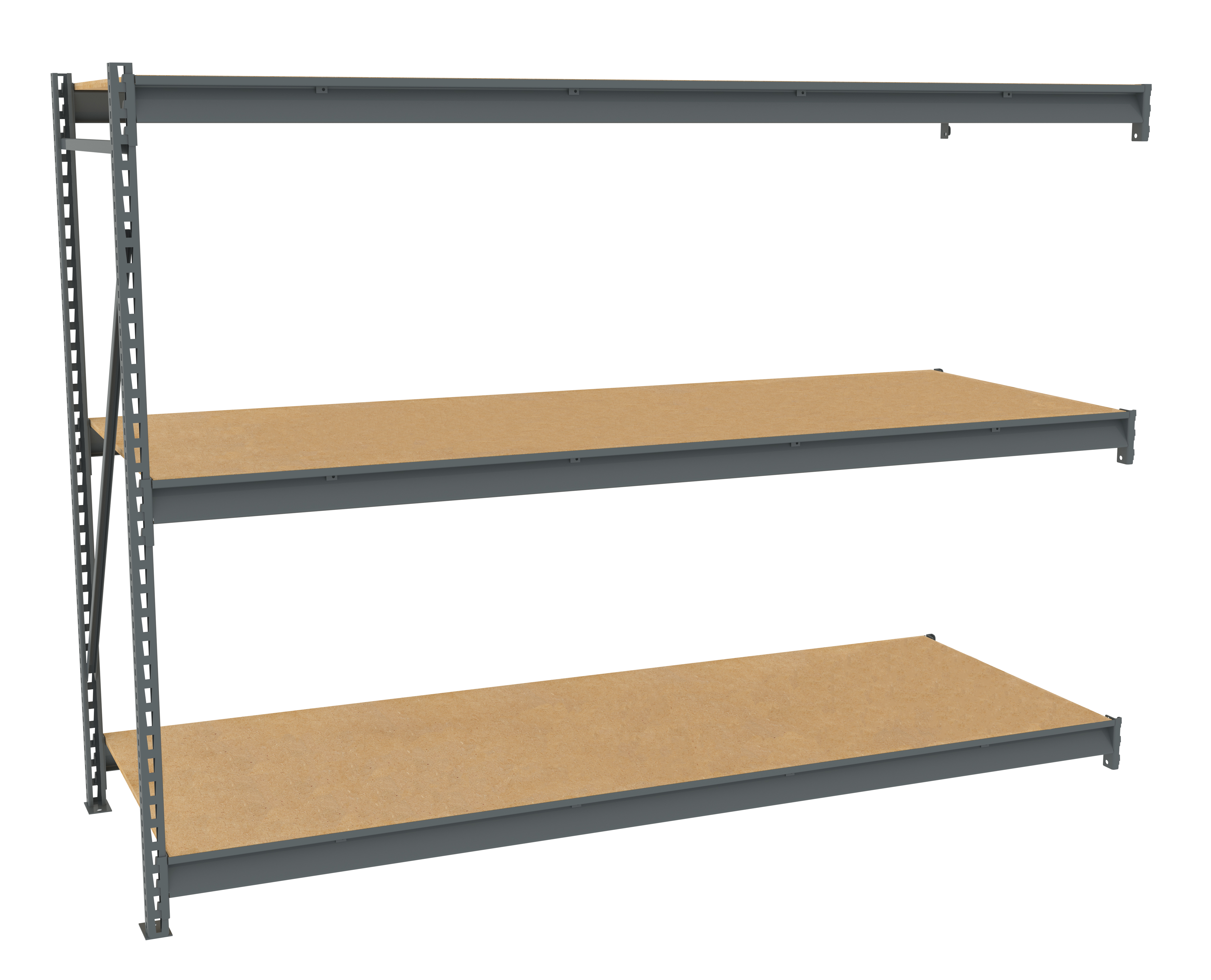 Tennsco Bulk Storage Rack Adder Unit With Particleboard Decking