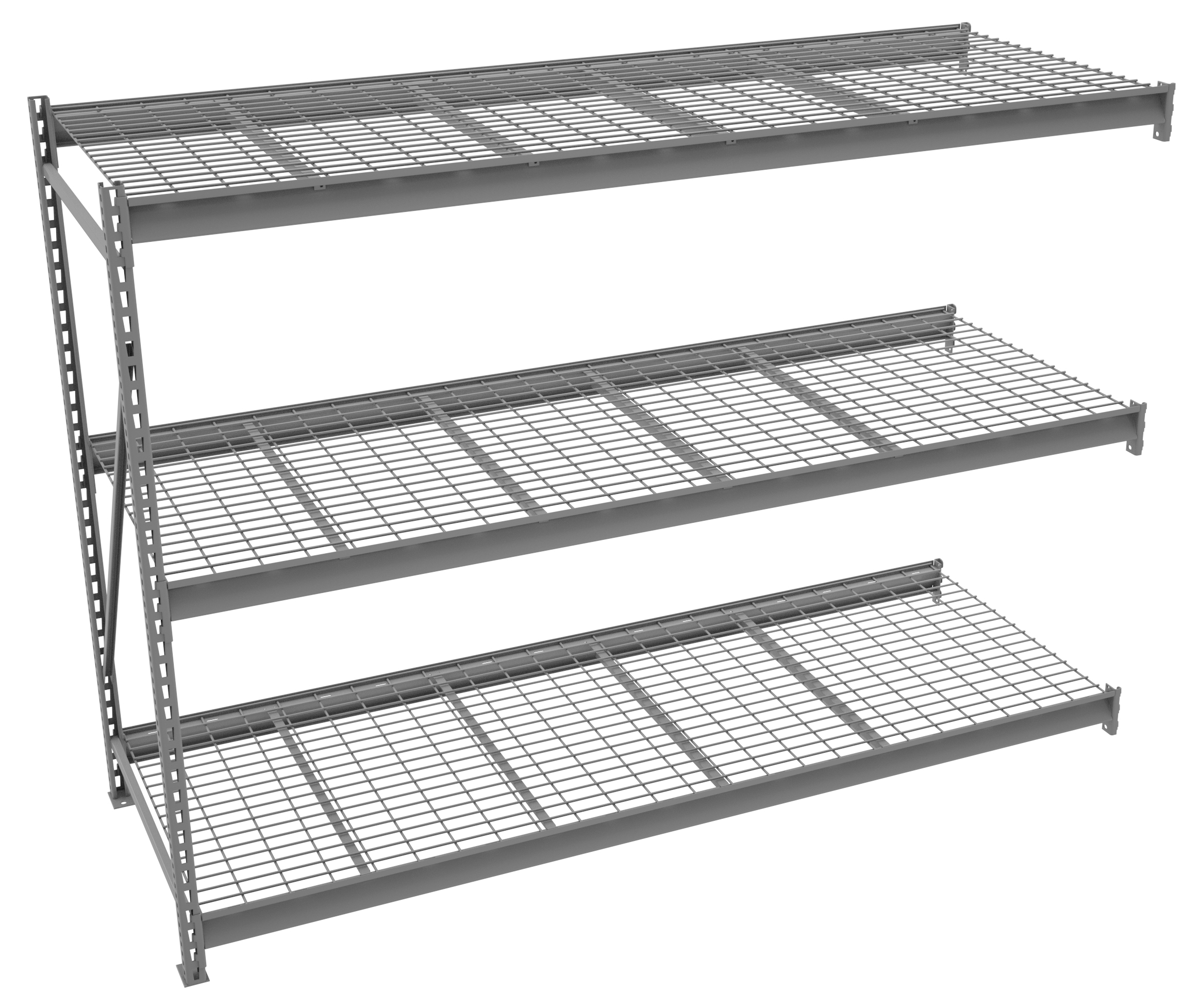 Tennsco Bulk Storage Rack Adder Unit With Wire Decking