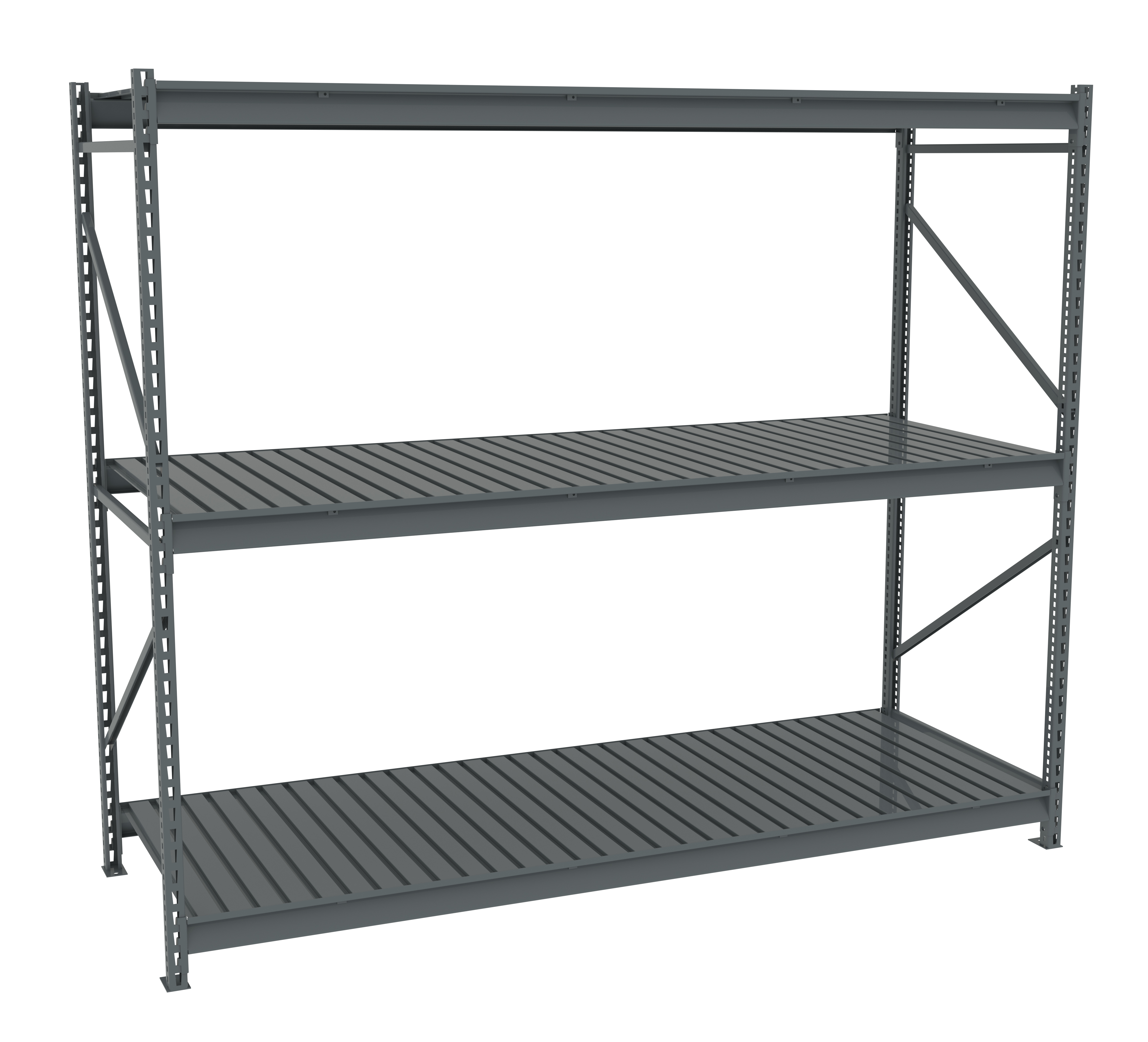 Tennsco Bulk Storage Rack Starter Unit With Corrugated Decking