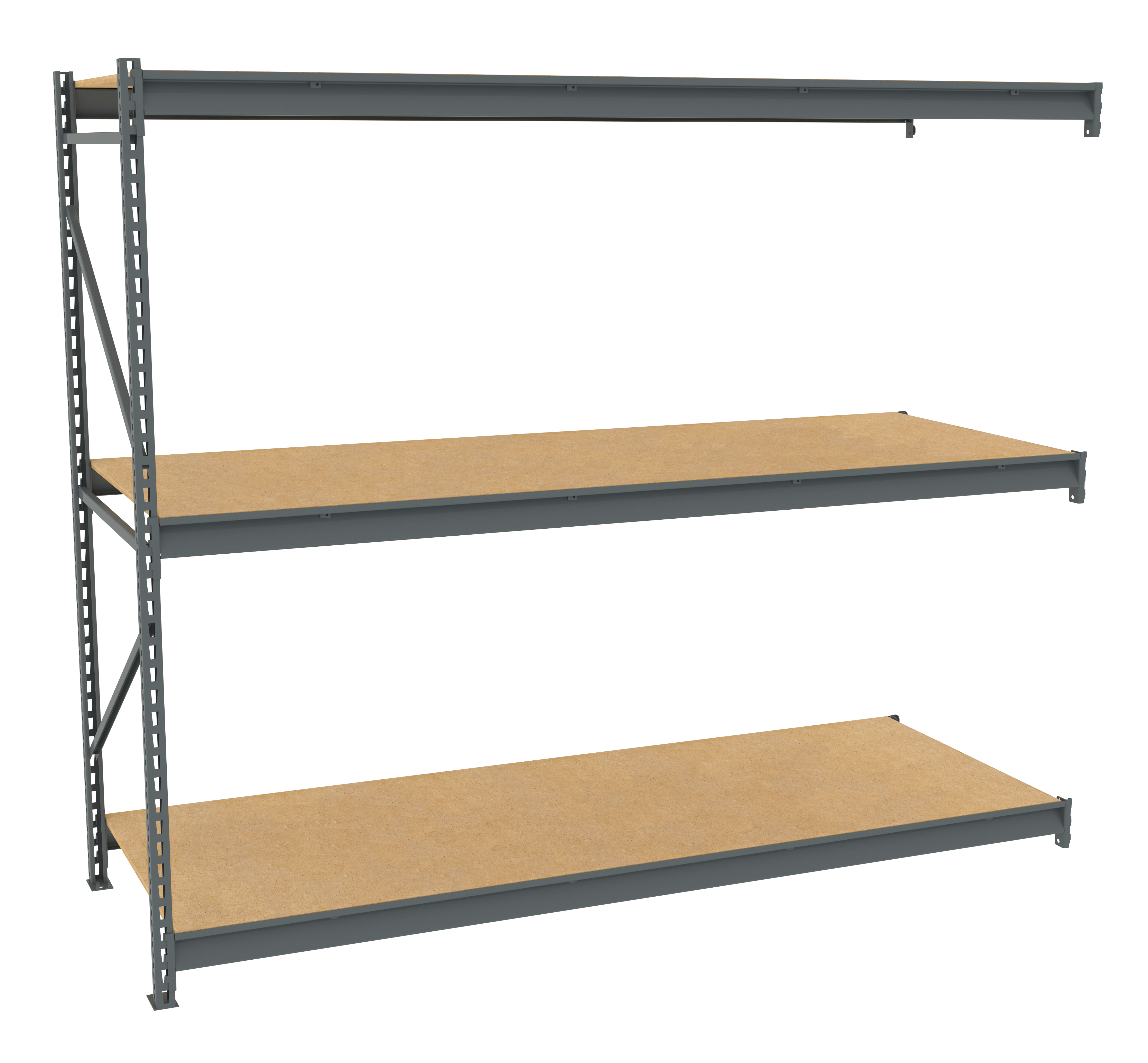 Tennsco Bulk Storage Rack Adder Unit With Particleboard Decking