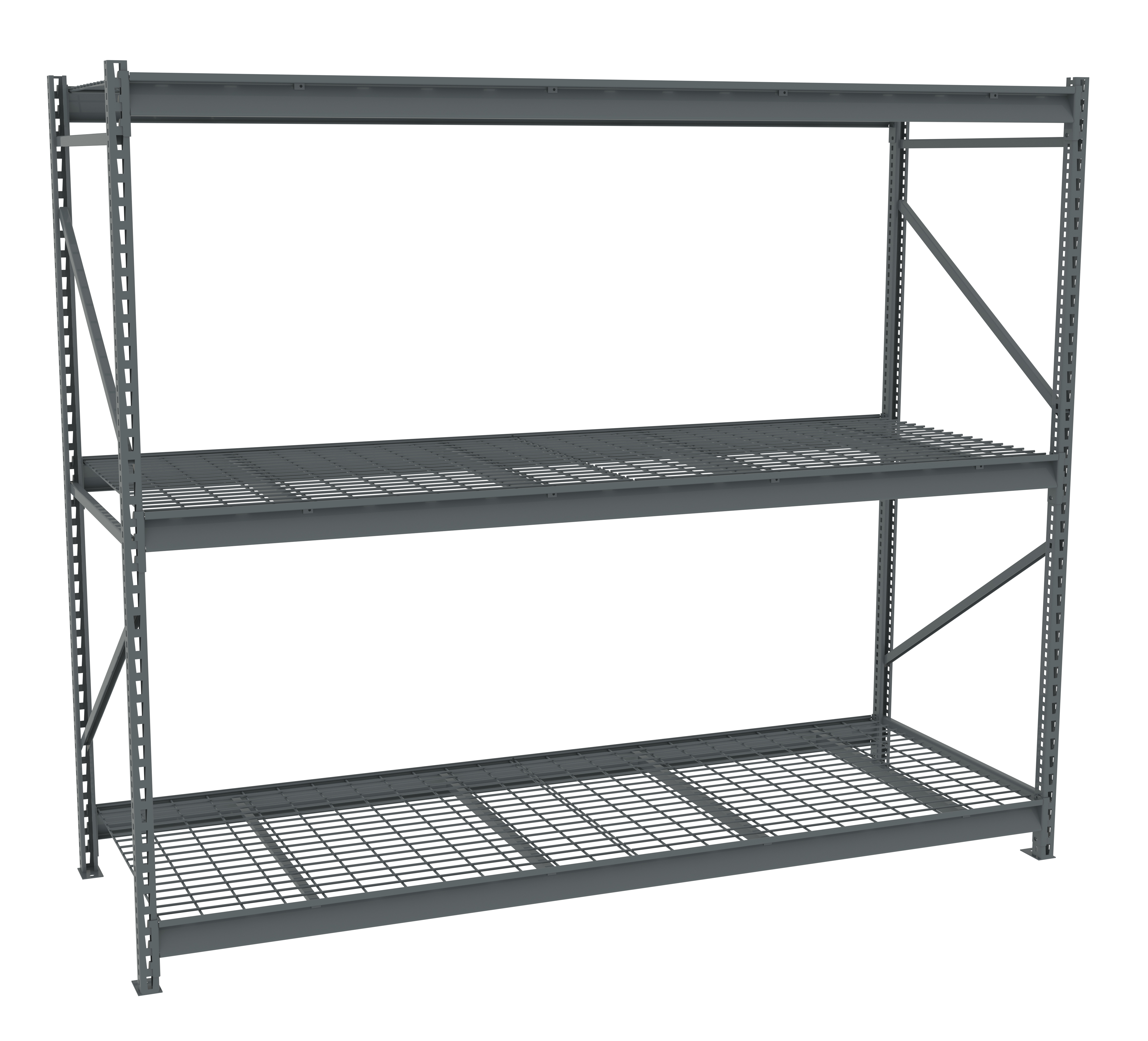 Tennsco Bulk Storage Rack Starter Unit With Wire Decking