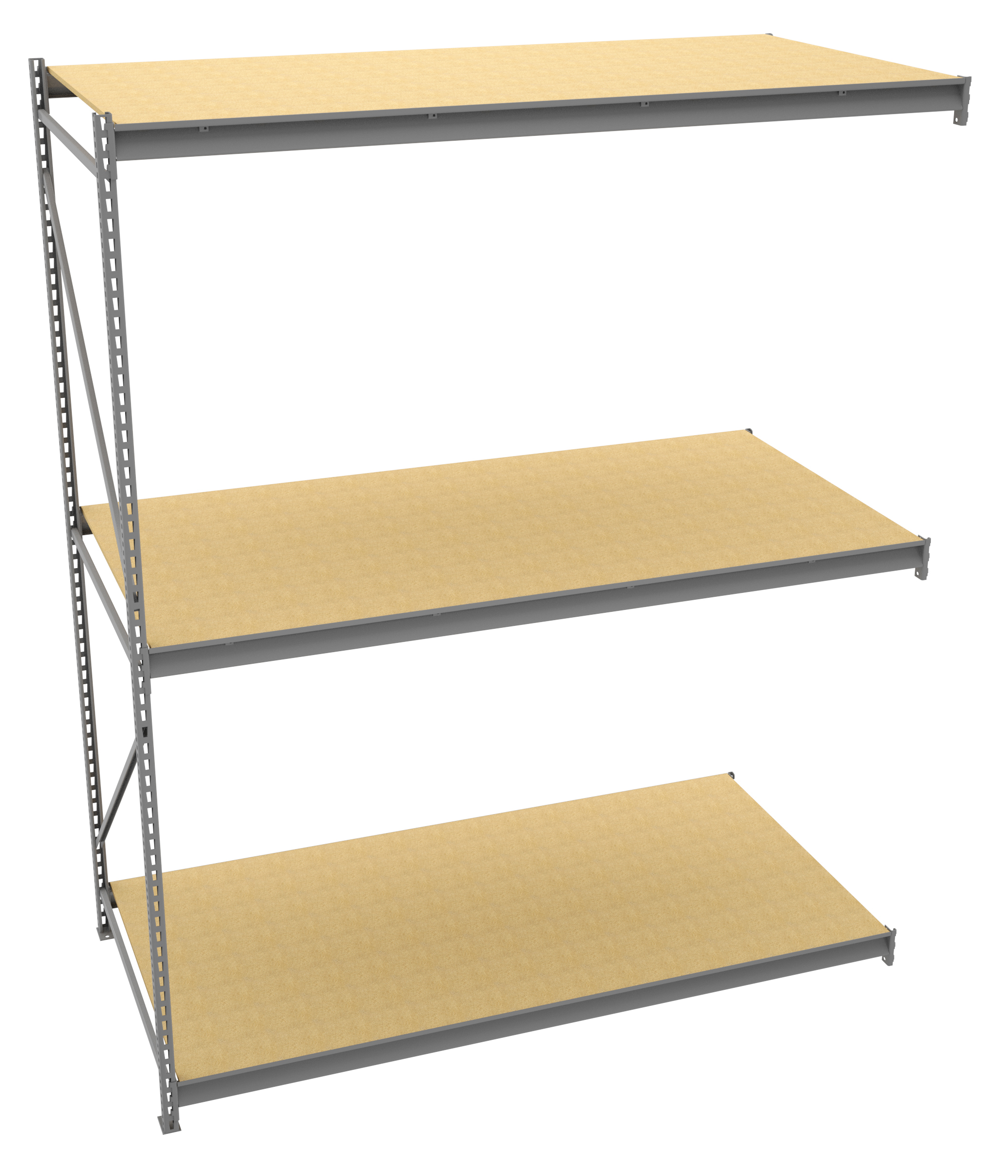 Tennsco Bulk Storage Rack Adder Unit With Particleboard Decking