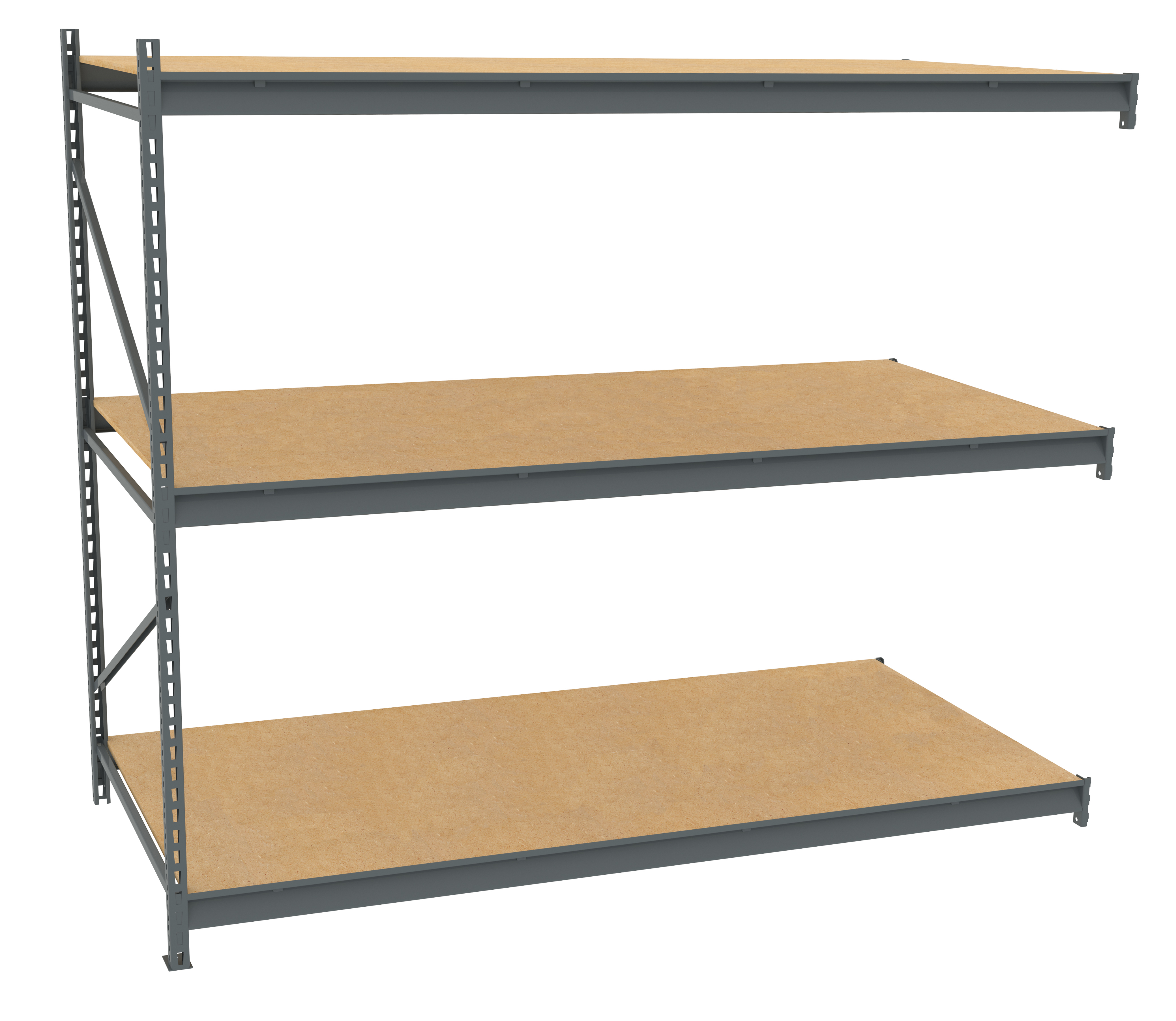 Tennsco Bulk Storage Rack Adder Unit With Particleboard Decking
