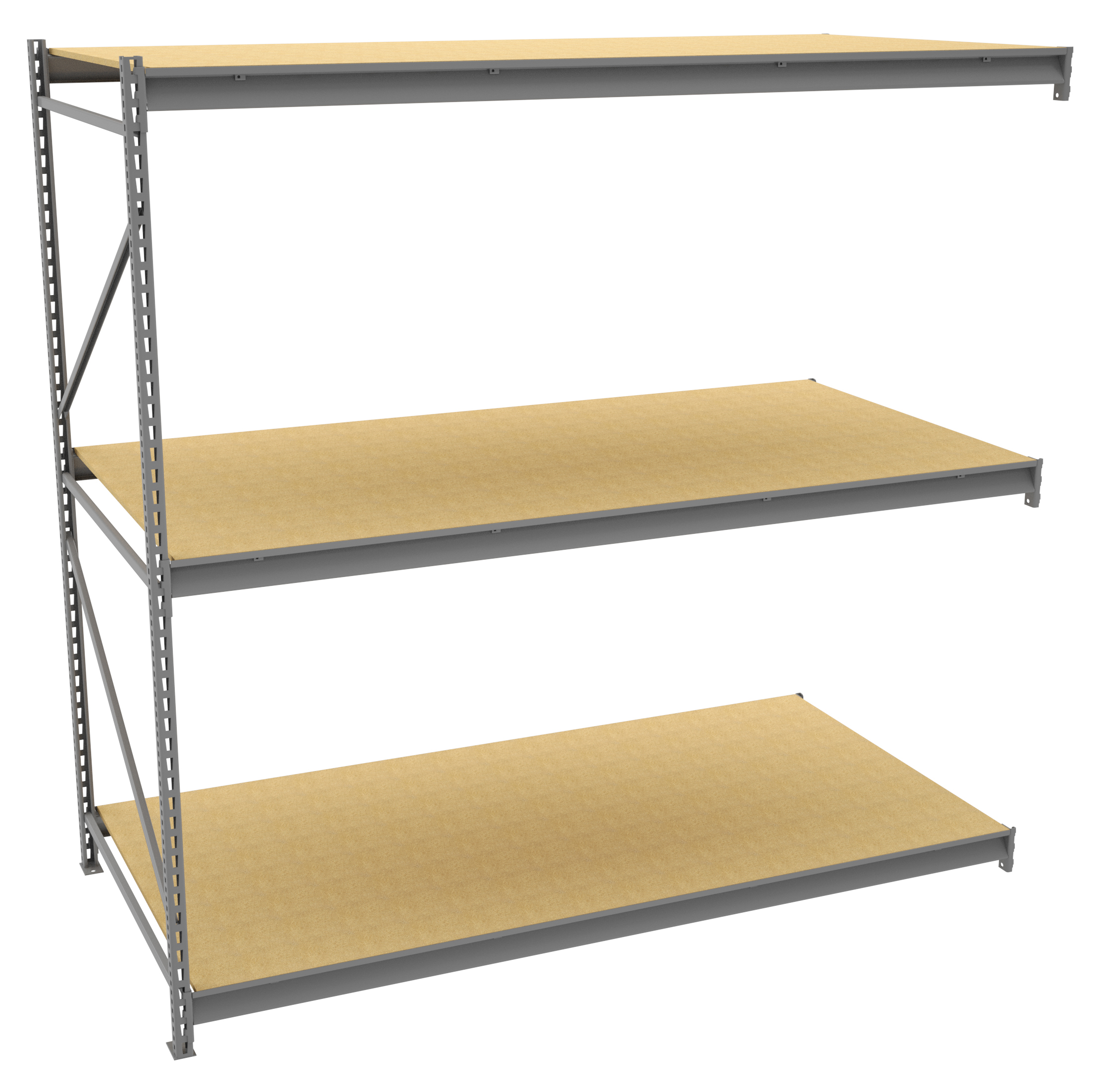 Tennsco Bulk Storage Rack Adder Unit With Particleboard Decking