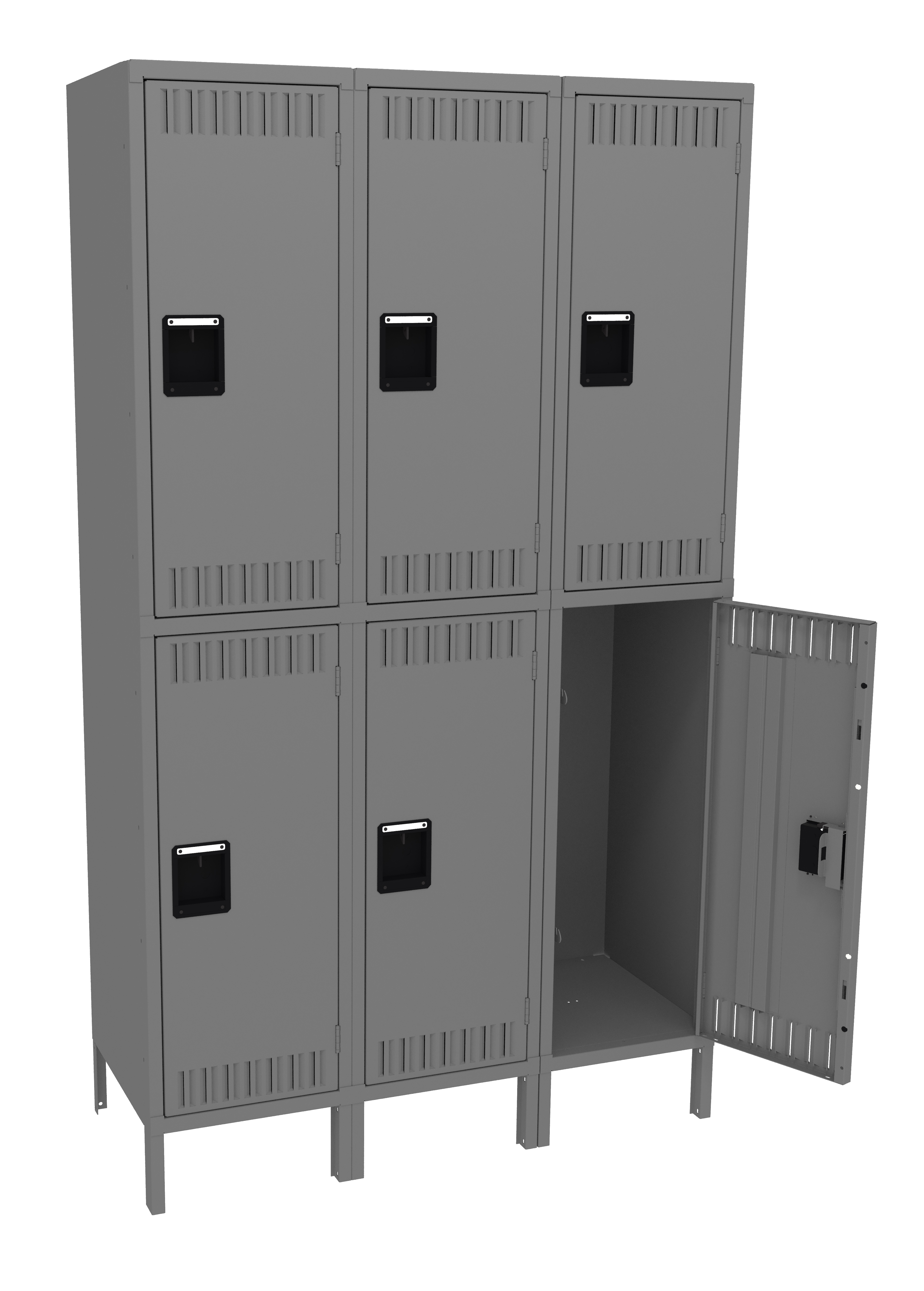 Storage Made Easy - Double Tier Locker - Three Wide  - Tennsco