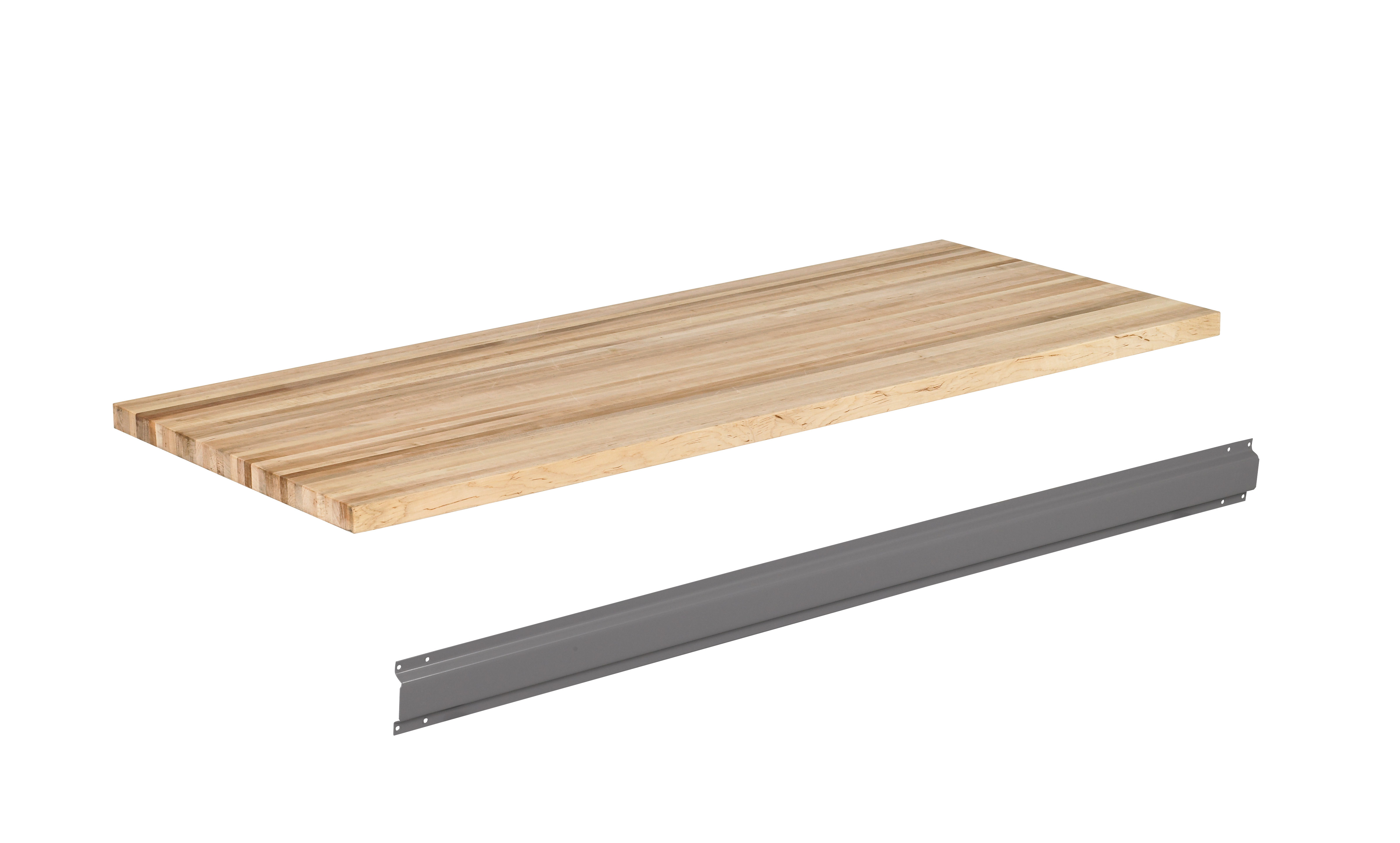 Tennsco Butcher Block Top With Stringer For Workbenches