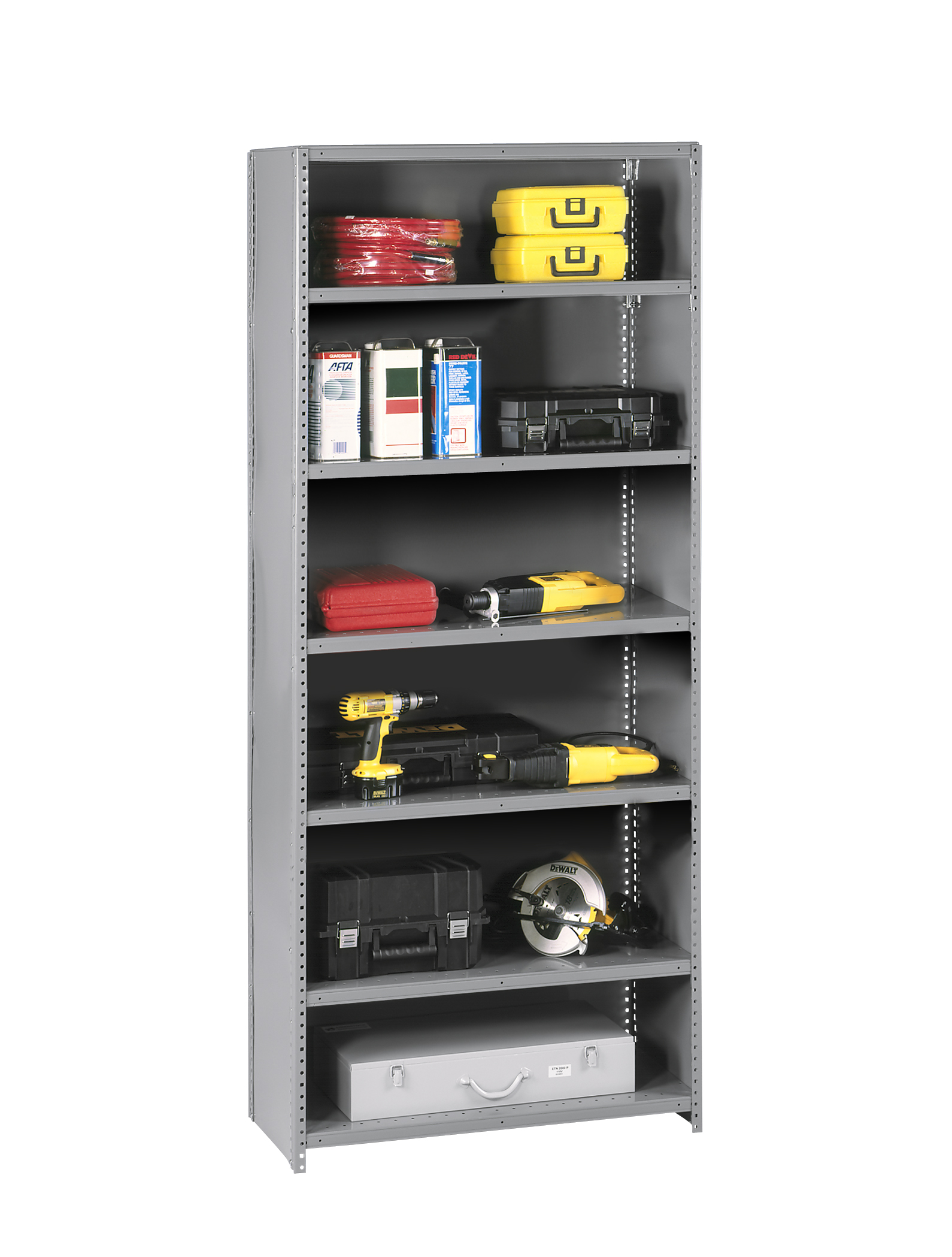 Tennsco Storage Made Easy 7 Shelf QLine Shelving Closed Starter