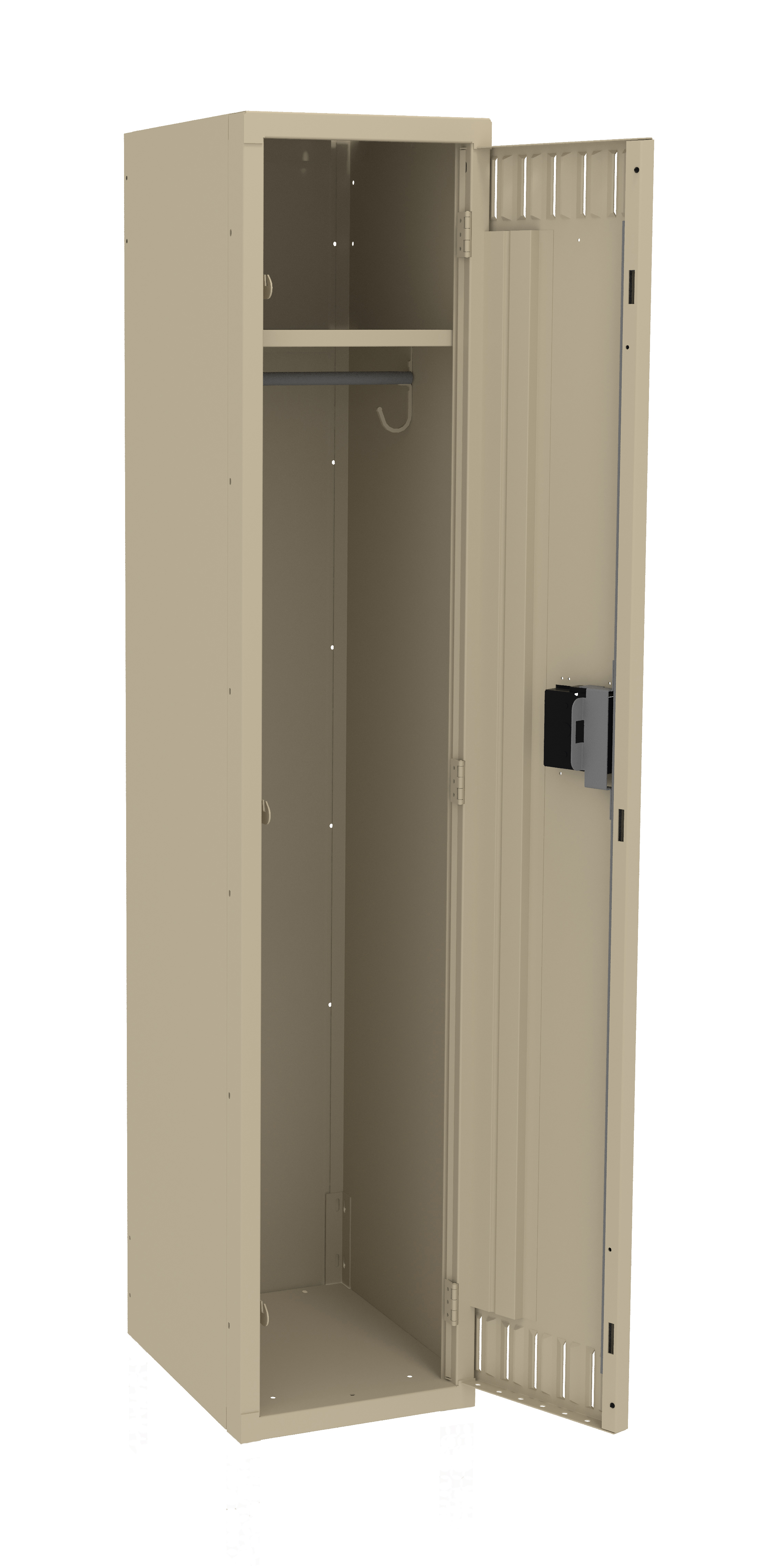 Tennsco - Storage - One Locker Single Made Wide Without Easy Legs (Unassembled) Tier 