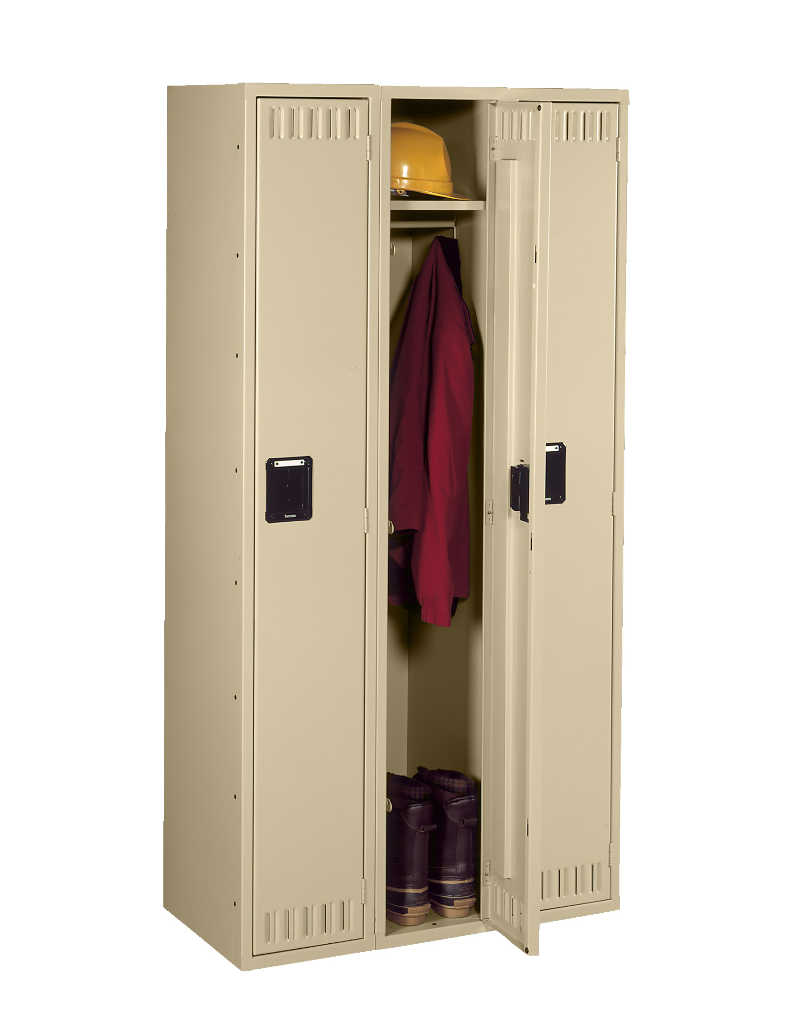 Tennsco Single Tier Locker – Three Wide Without Legs (Assembled)