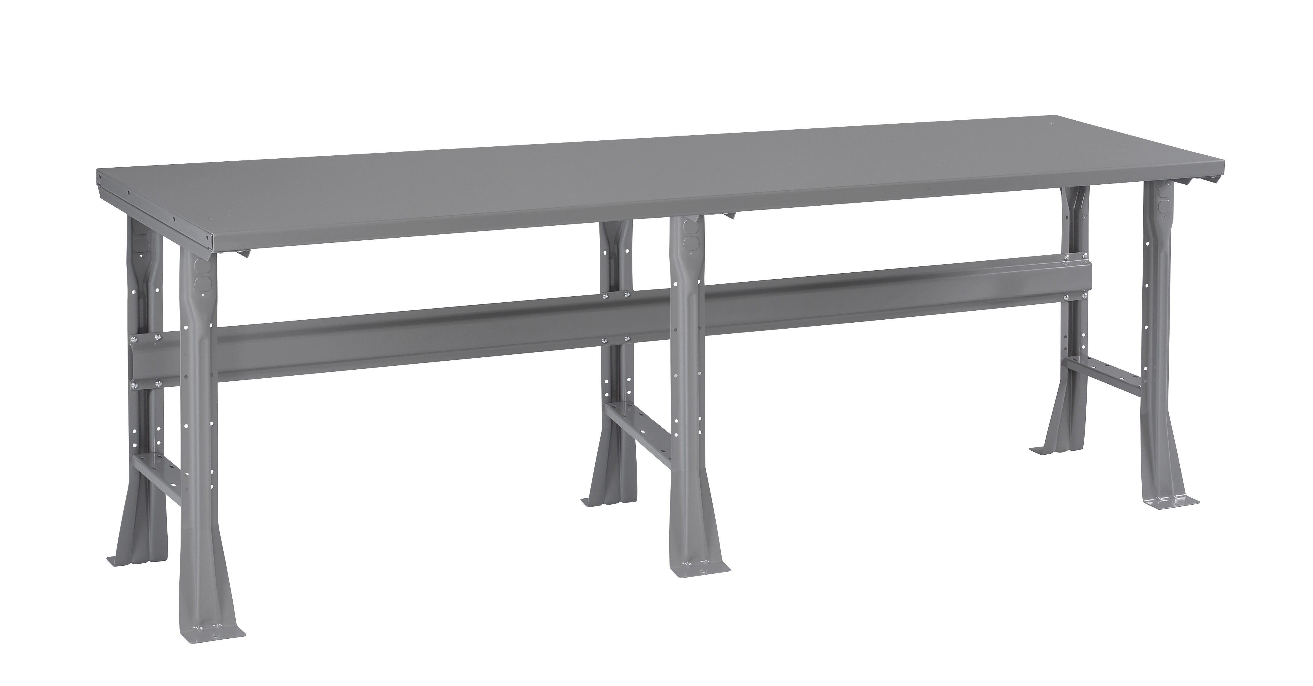 Tennsco Flared Leg Workbench with Steel Top