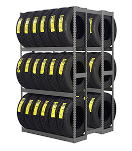 Tennsco - Storage Made Easy - Z-Line Double Entry Tire Racking Starter Unit Tennsco - Storage Made Easy - Z-Line Double Entry Tire Racking Starter Unit