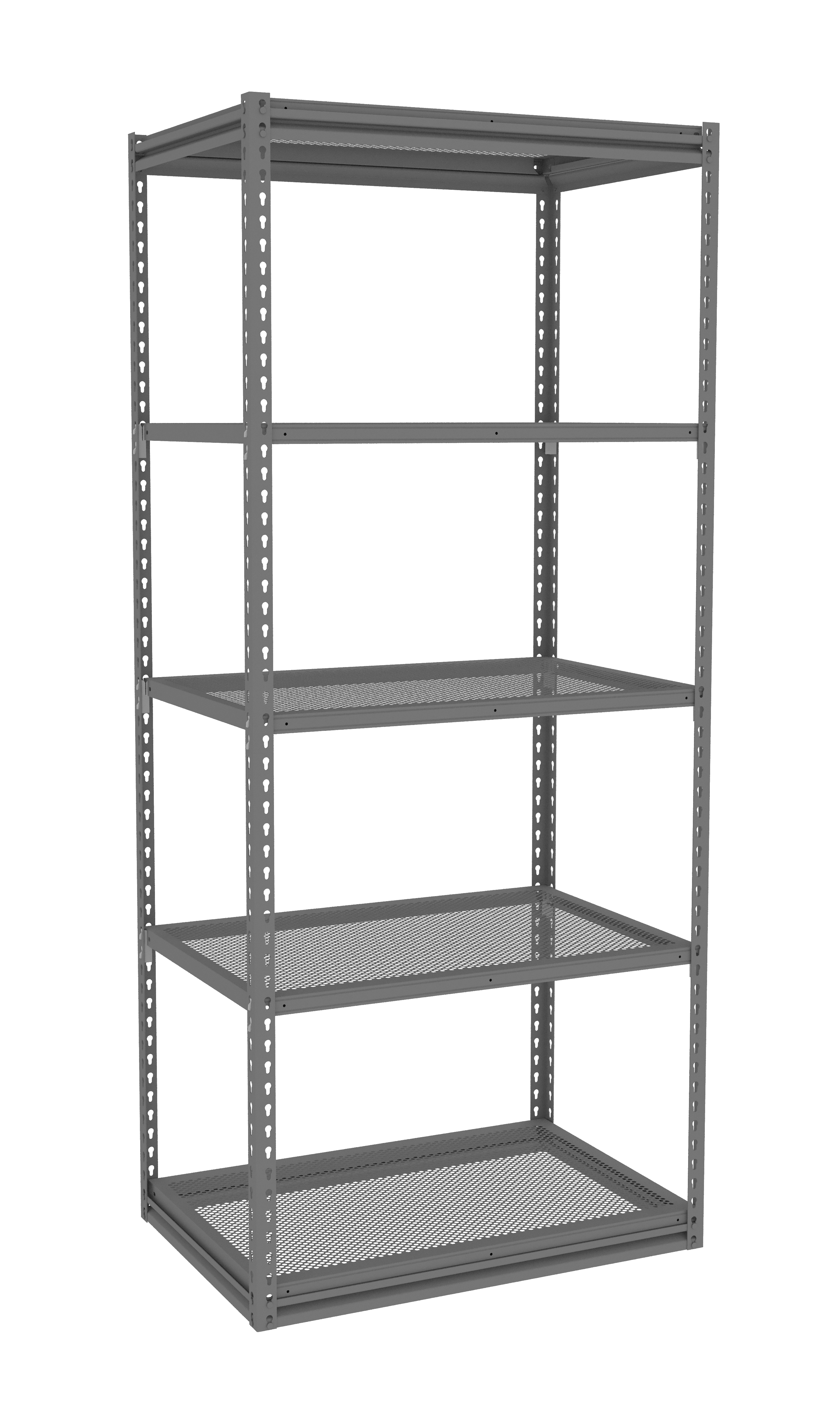 Tennsco Z-Line Perforated Steel Shelving Starter Unit