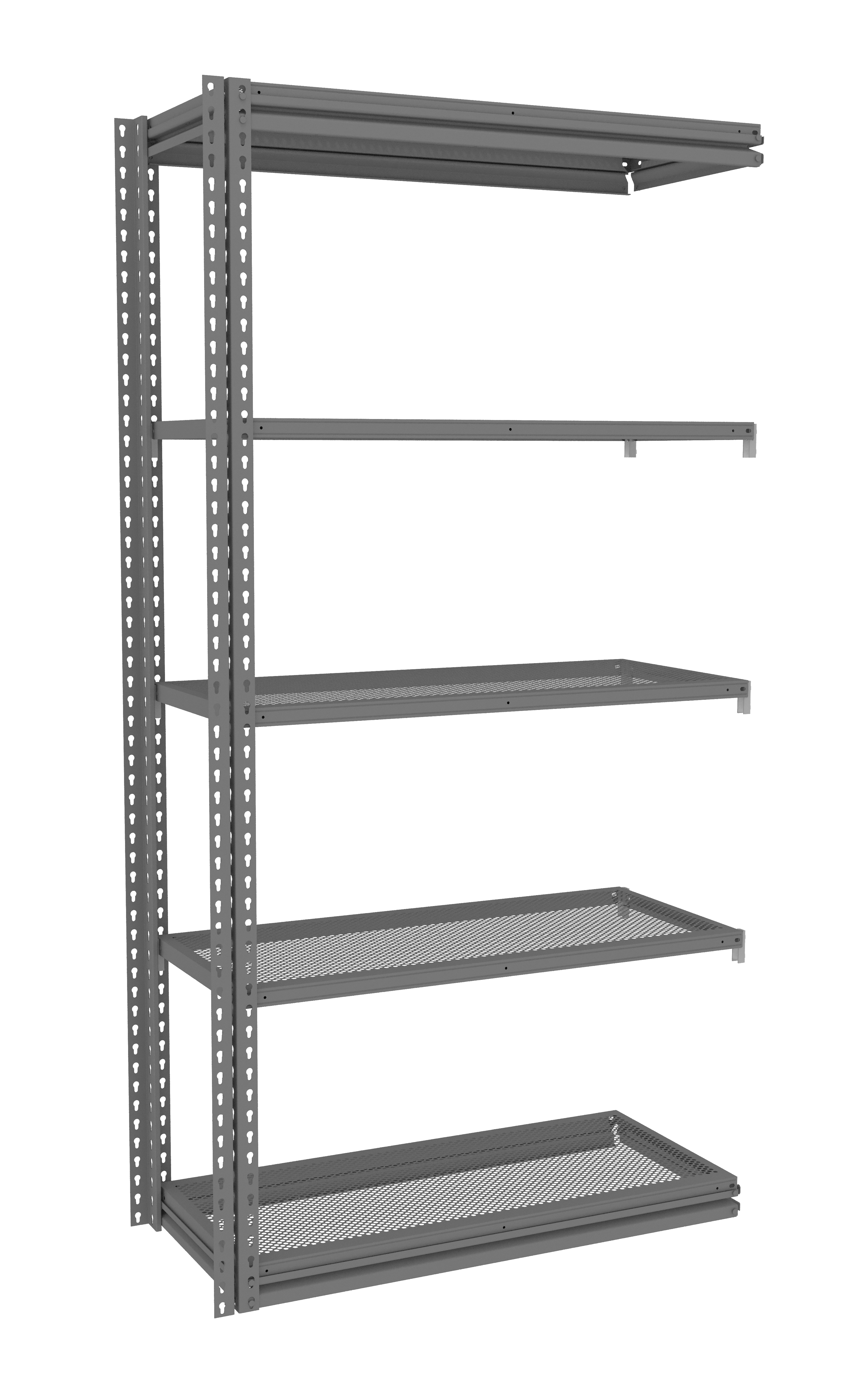 Tennsco Z-Line Perforated Steel Shelving Add-On Unit