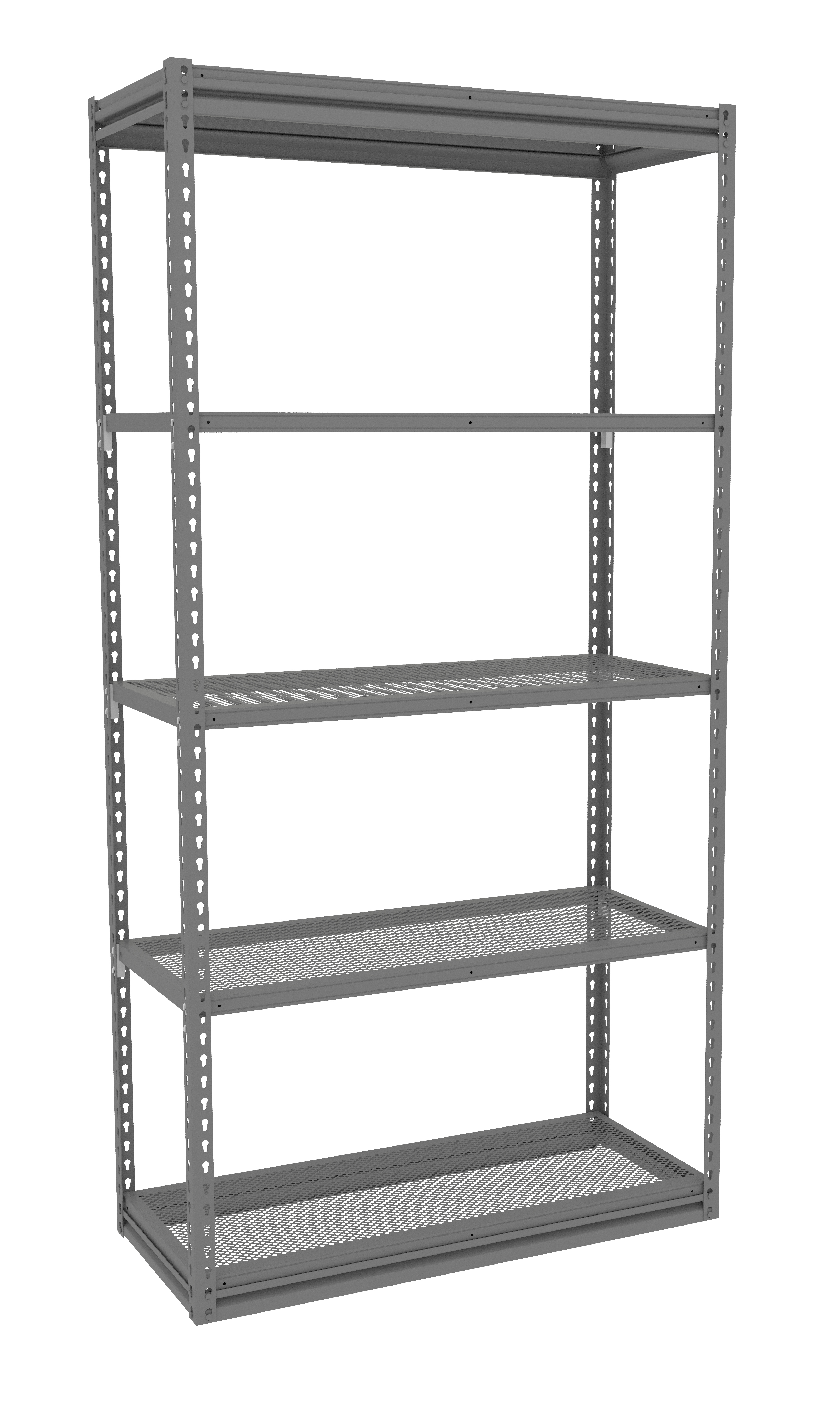 Tennsco Z-Line Perforated Steel Shelving Starter Unit