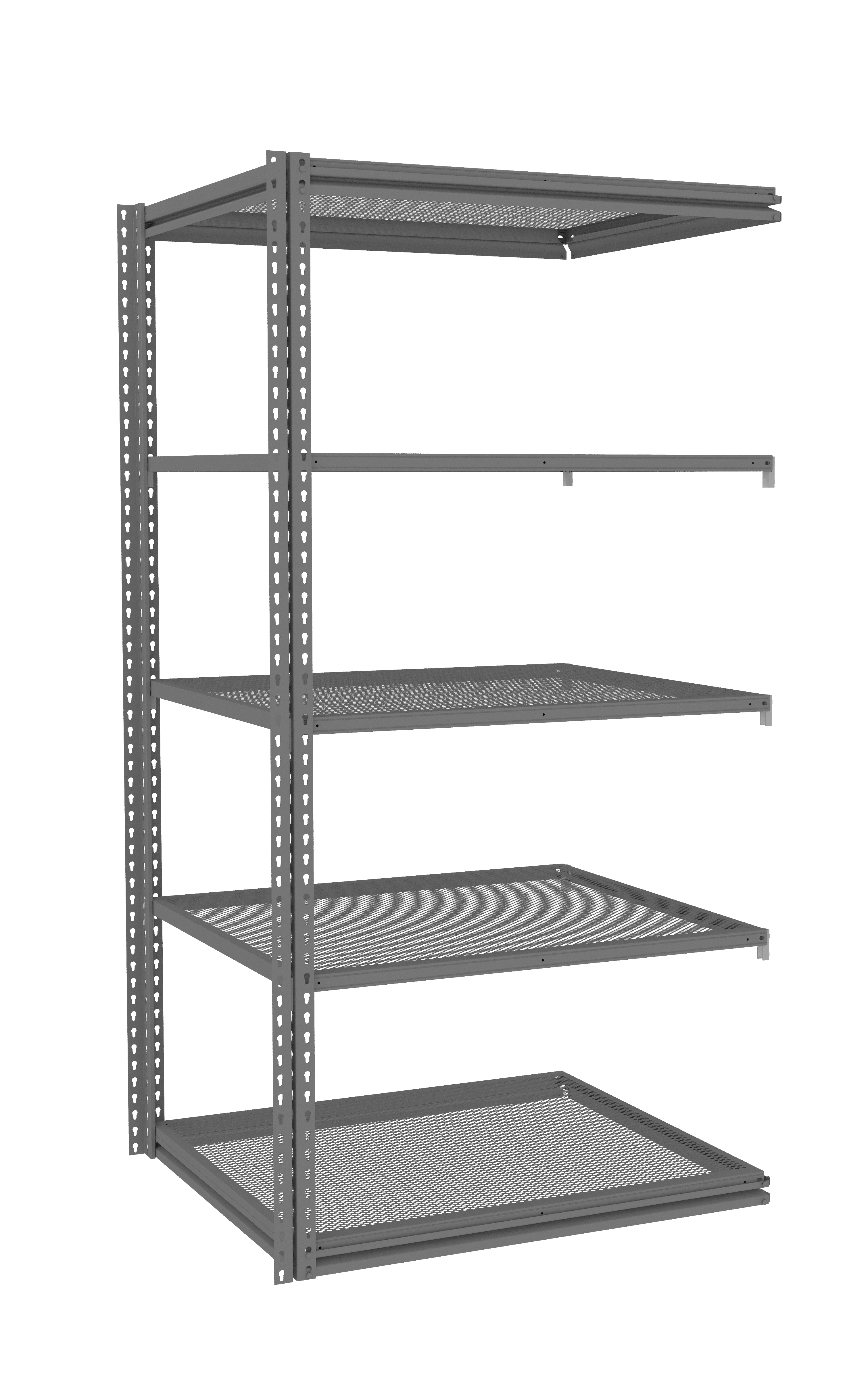 Tennsco Z-Line Perforated Steel Shelving Add-On Unit